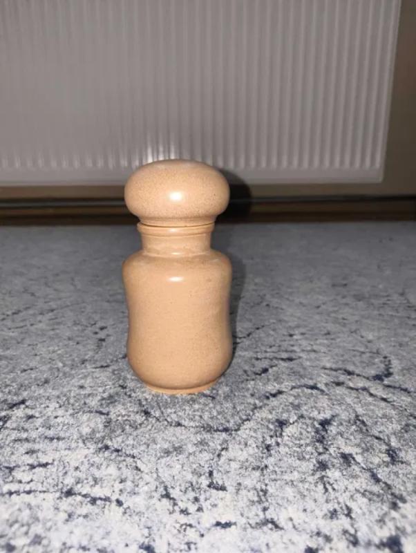 Bolesławiec PRL – ceramiczny pojemnik z pokrywką vintage