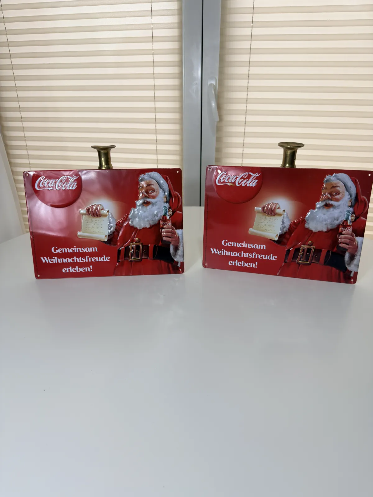 metalowa tablica Coca-Cola z Mikołajem retro świąteczna