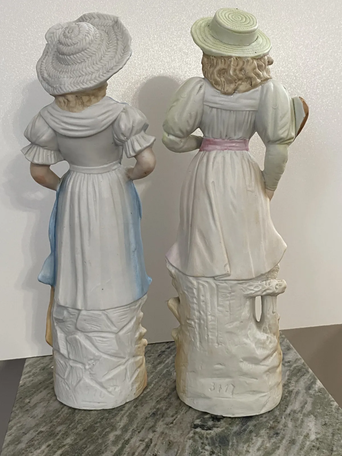 ANTYCZNA PARA FIGUR BISKWITOWYCH-;TENISISTKI-GEBRUDER HEUBACH /TURYNGIA