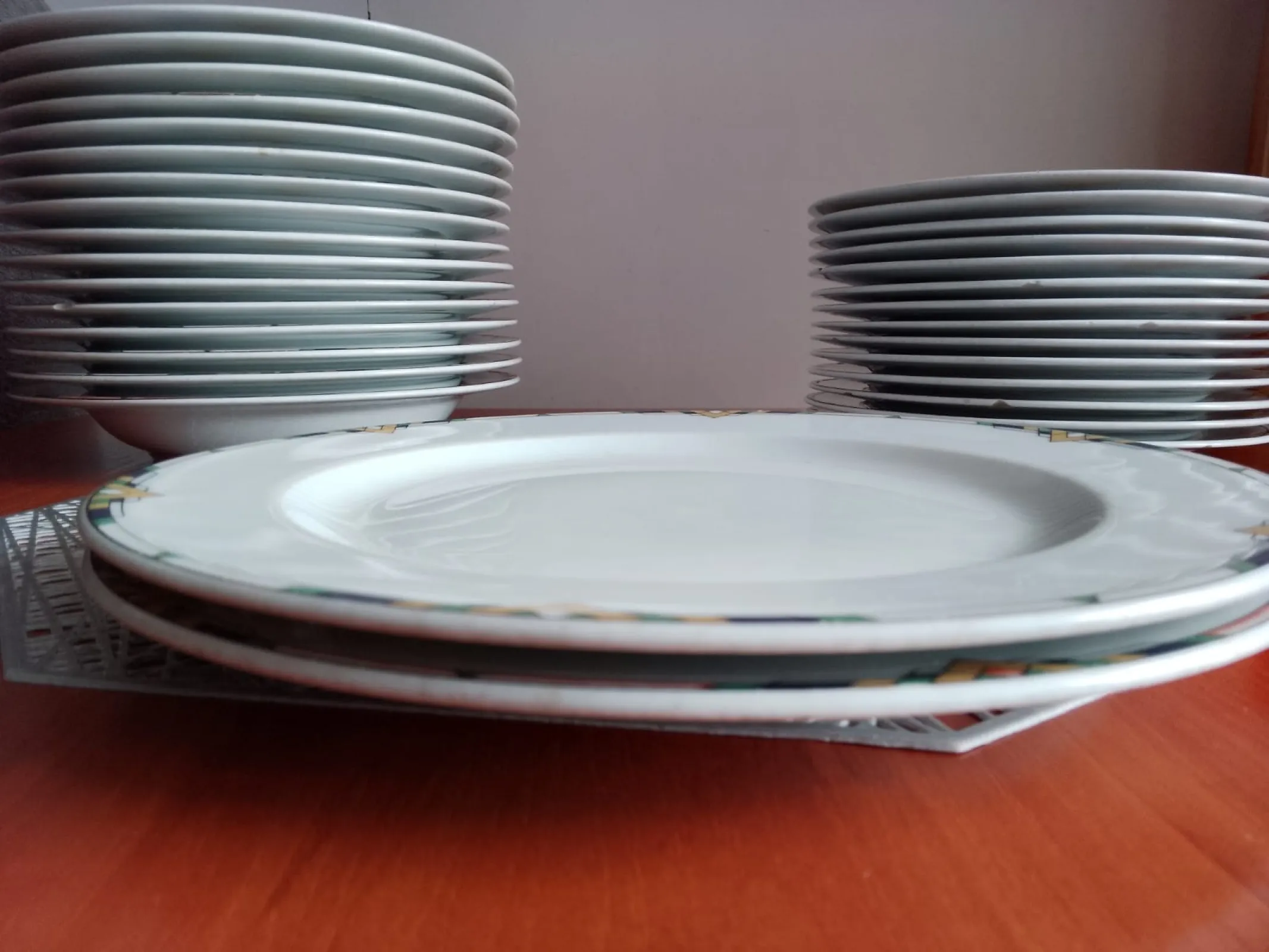 Retsch Wunsiedel Bavaria – zestaw 32 talerzy porcelanowych vintage