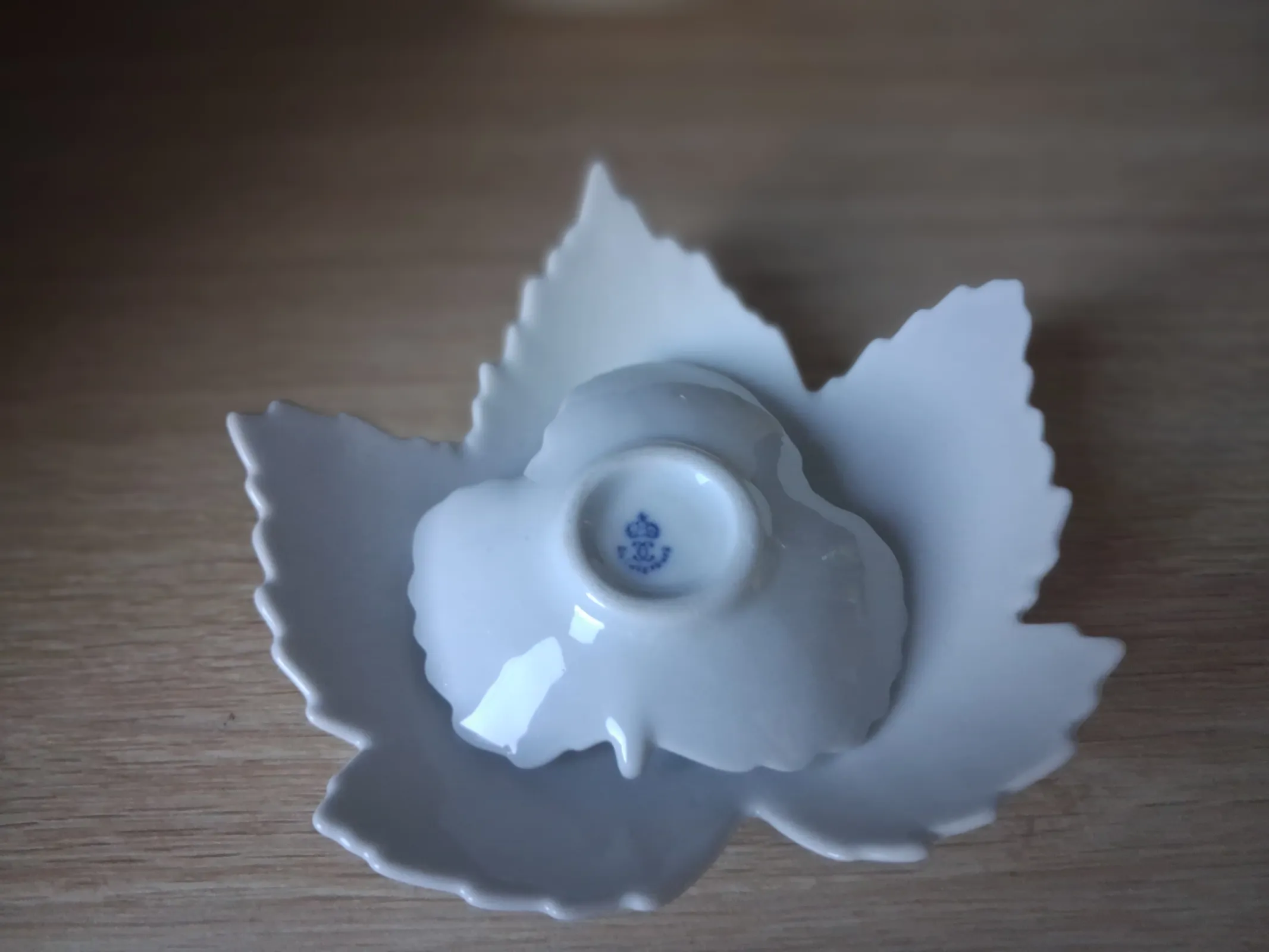 Ekskluzywny komplet białej porcelany Ludwigsburg – Liście i bombonierka