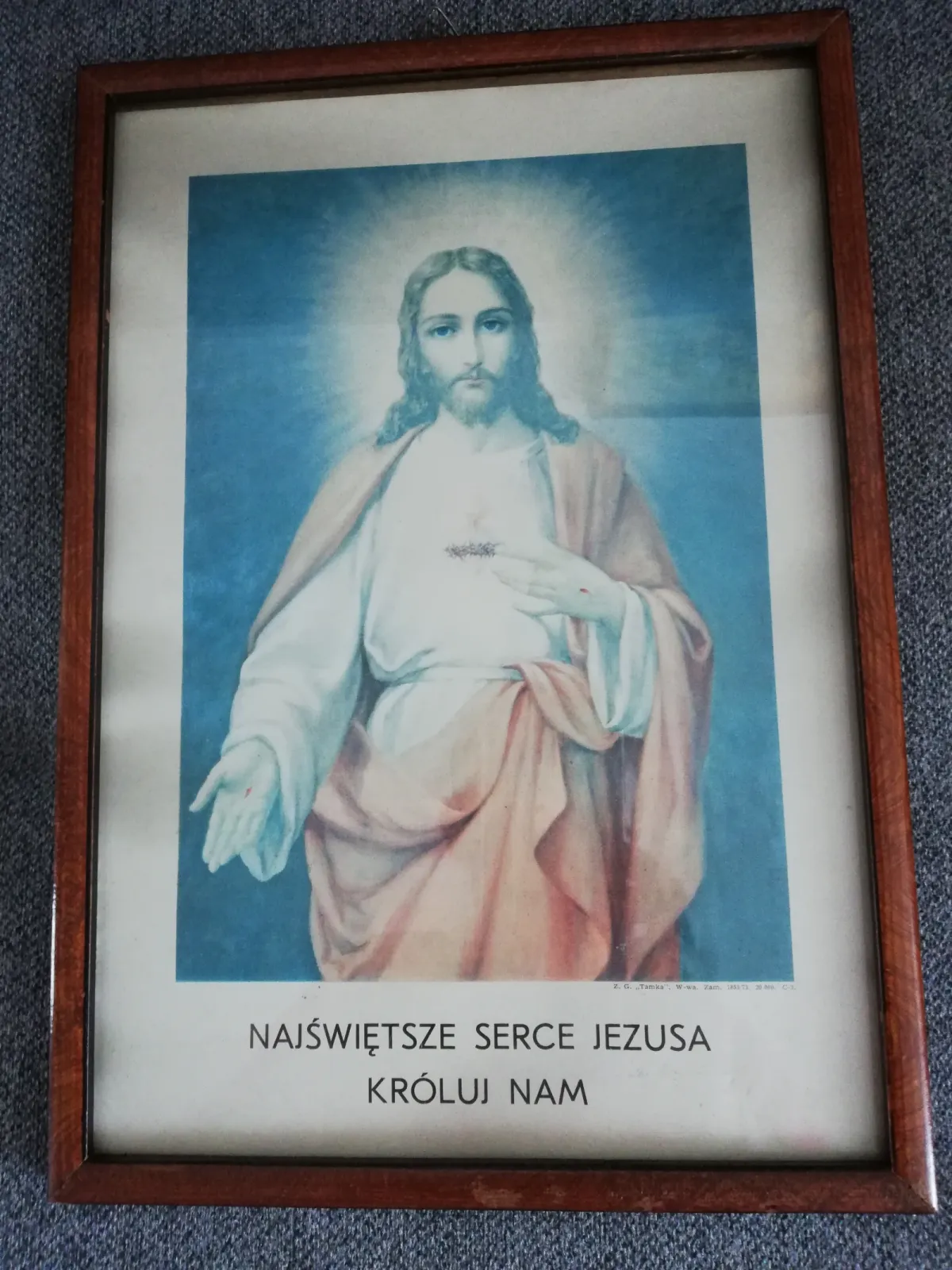 Najświętsze Serce Jezusa Króluj Nam 1973 Rama