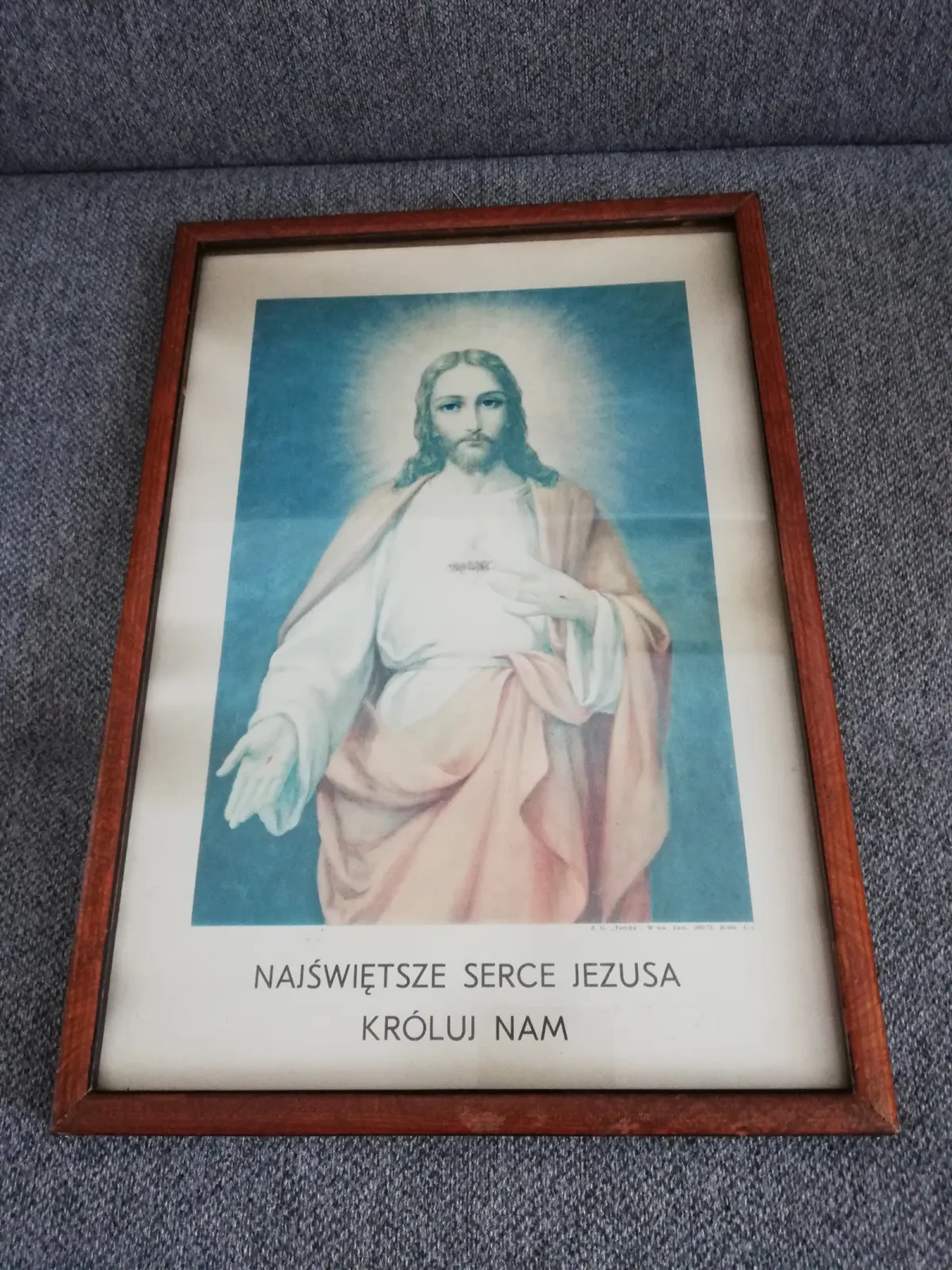 Najświętsze Serce Jezusa Króluj Nam 1973 Rama