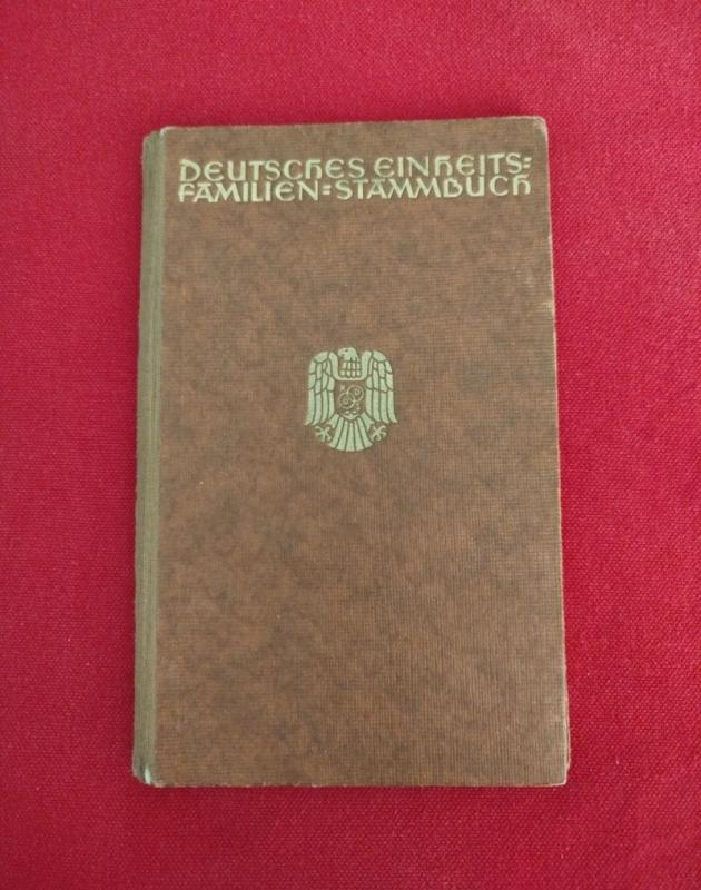 Familien Stammbuch dokument III Rzesza