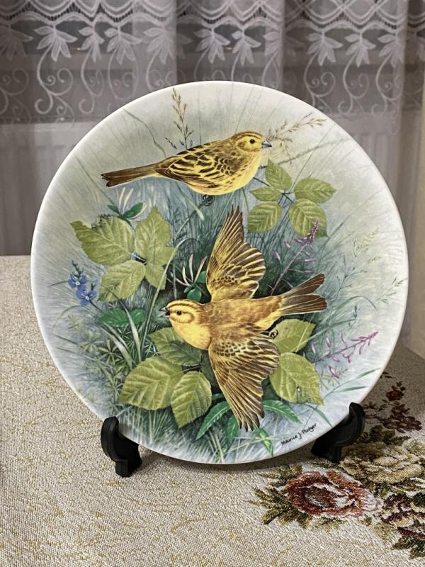 Talerz kolekcjonerski -PTAKI ŻYWOPŁOTU -ROYAL DOULTON