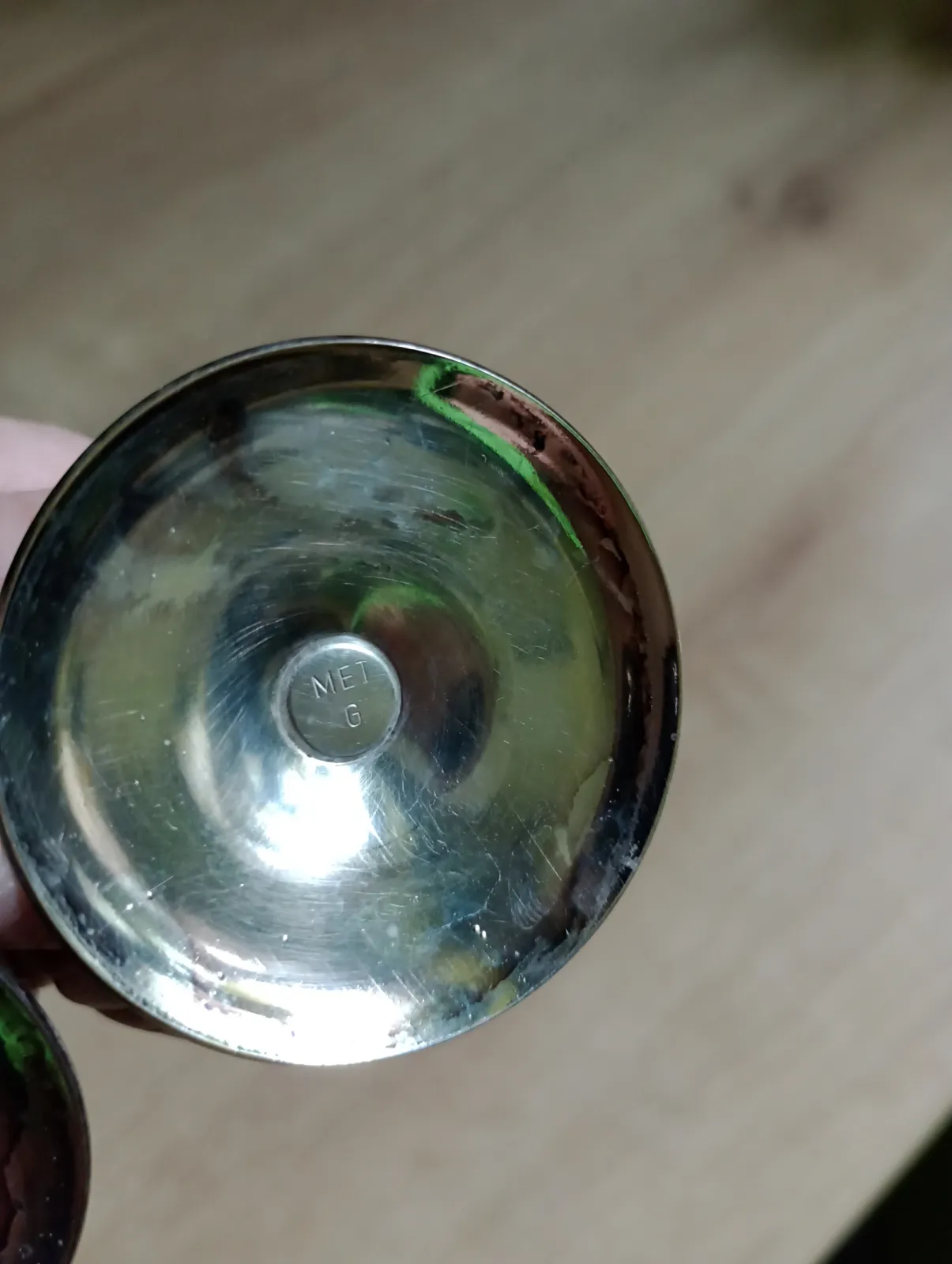 Kieliszki metalowe patynowane