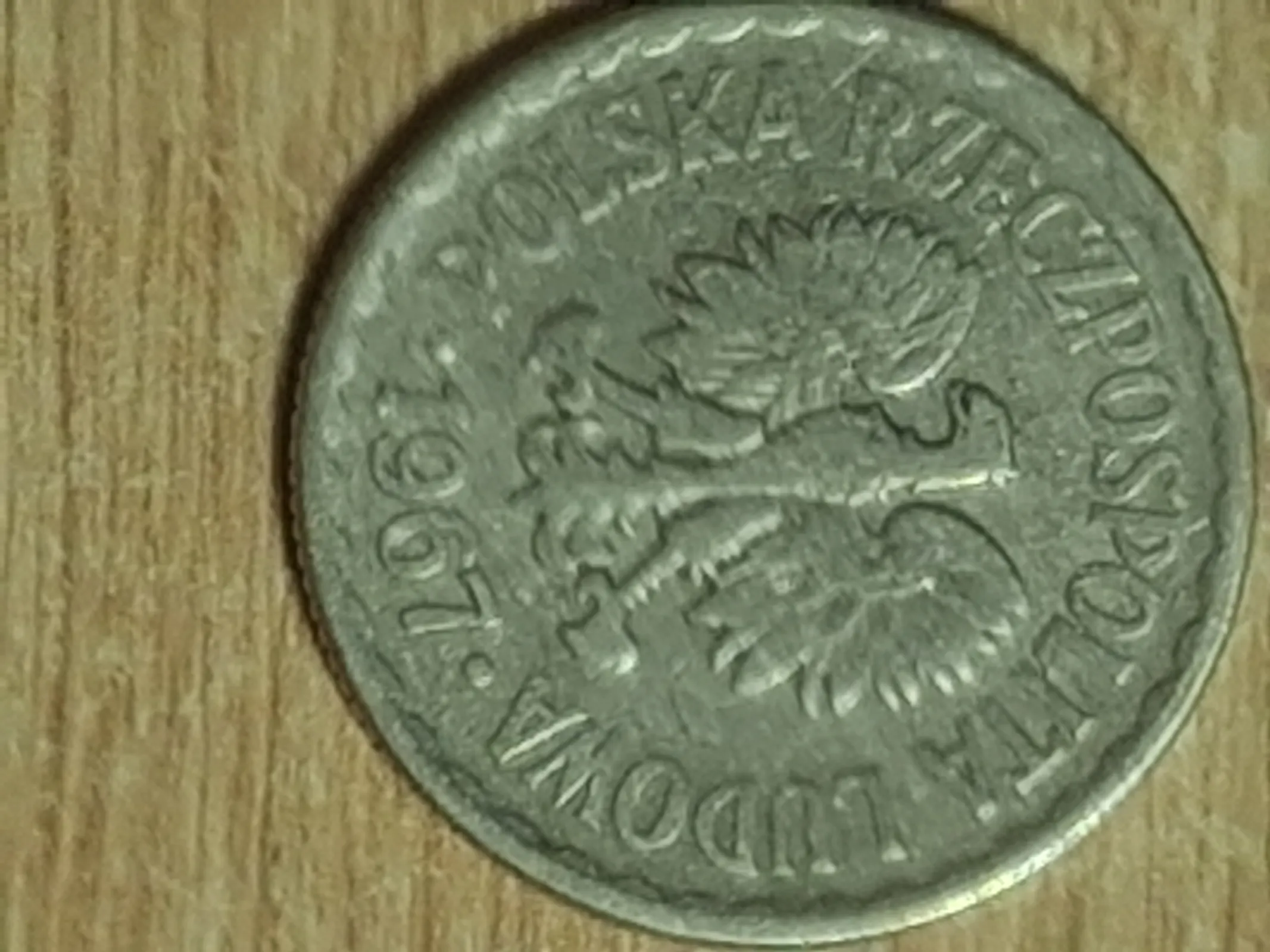 Monety prl. 5 sztuk. Nominal 1 zl ciekawe roczniki