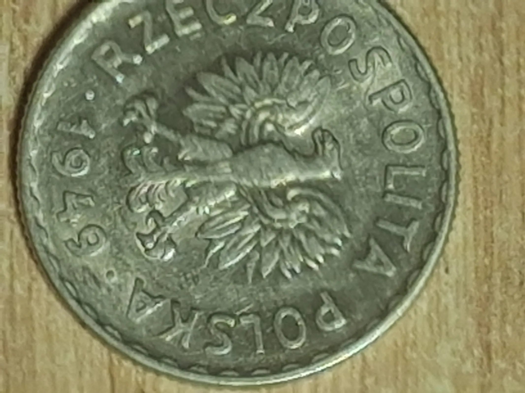 Monety prl. 5 sztuk. Nominal 1 zl ciekawe roczniki
