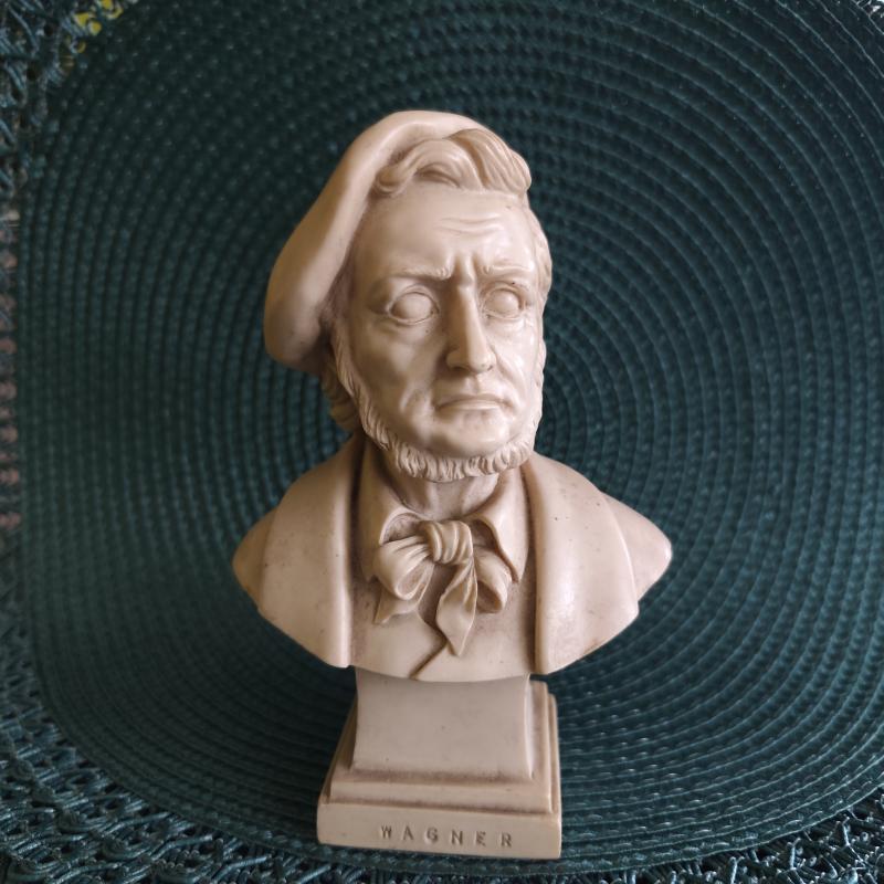 Popiersie Richard Wagner alabaster vintage
