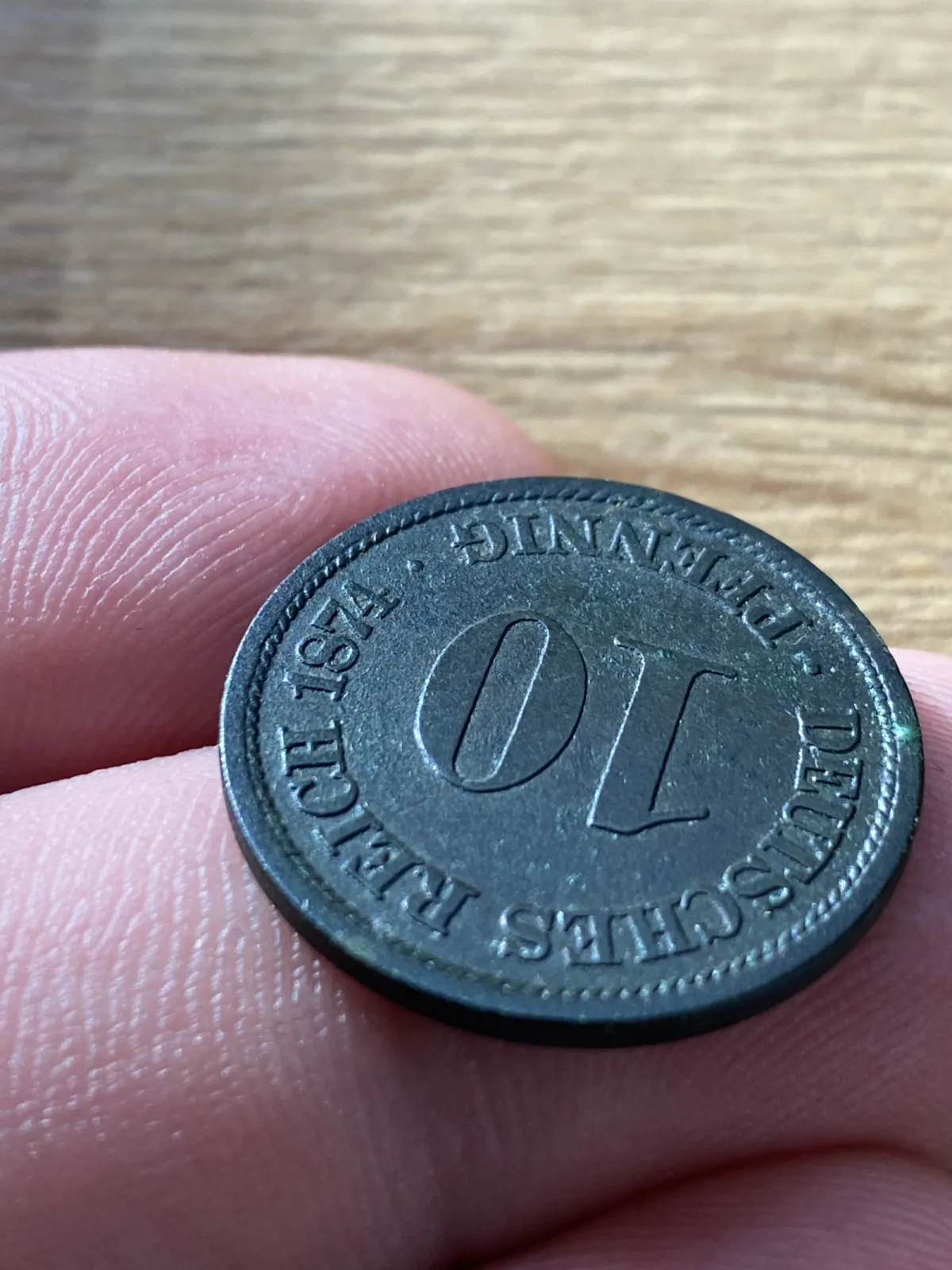 10 Pfenningów 1874. Stan idealny.
