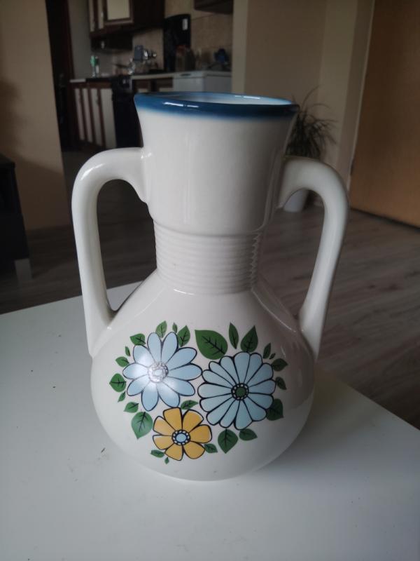 Wazon vintage Amfora Chodzież PRL 25cm