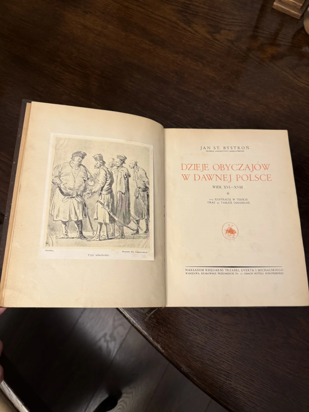 Dwa tomy książki, Dzieje obyczajów w dawnej Polsce z roku 1932