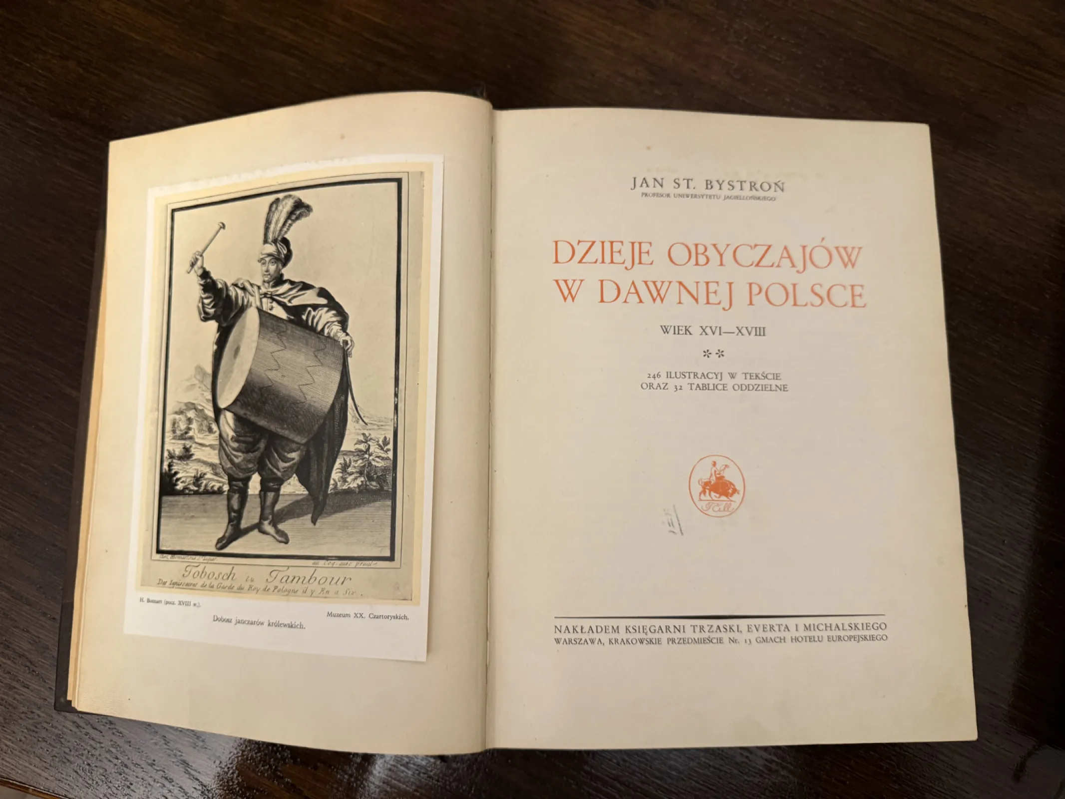 Dwa tomy książki, Dzieje obyczajów w dawnej Polsce z roku 1932