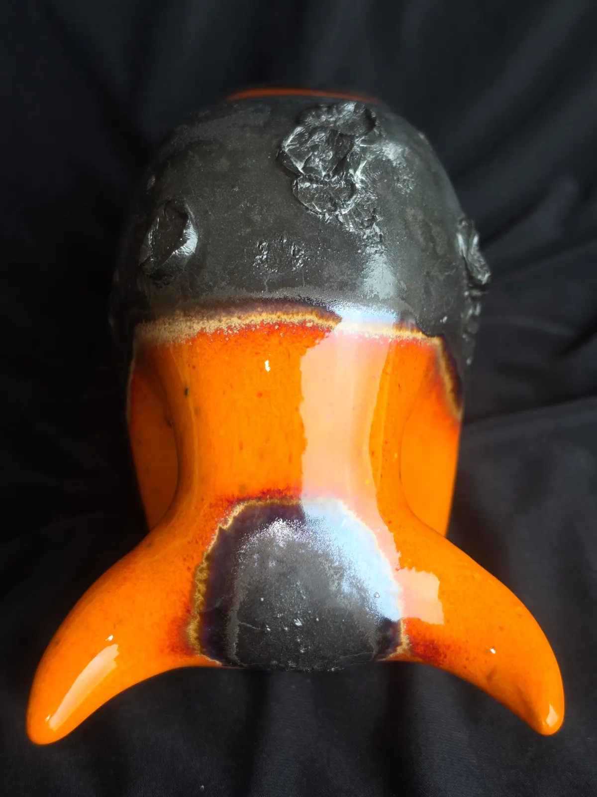Rzeźba Byka 1010 Otto Keramik Glaze Orange Lava Top