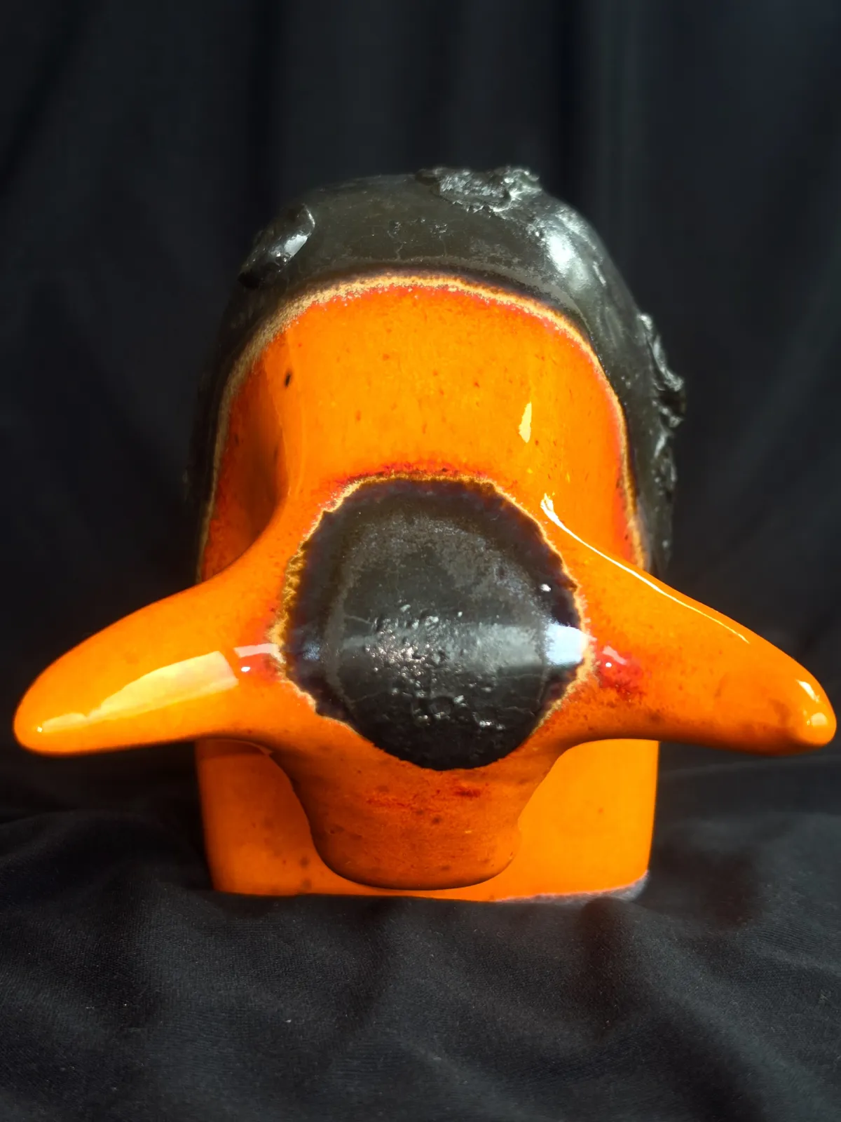 Rzeźba Byka 1010 Otto Keramik Glaze Orange Lava Top