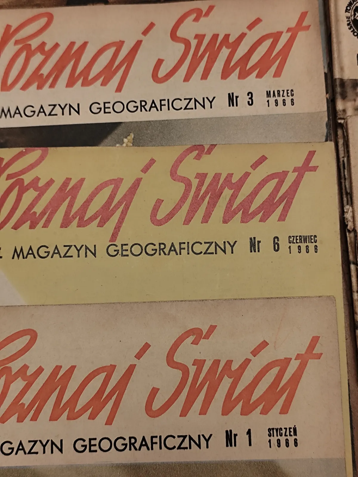 Czasopisma POZNAJ ŚWIAT lata 65-78