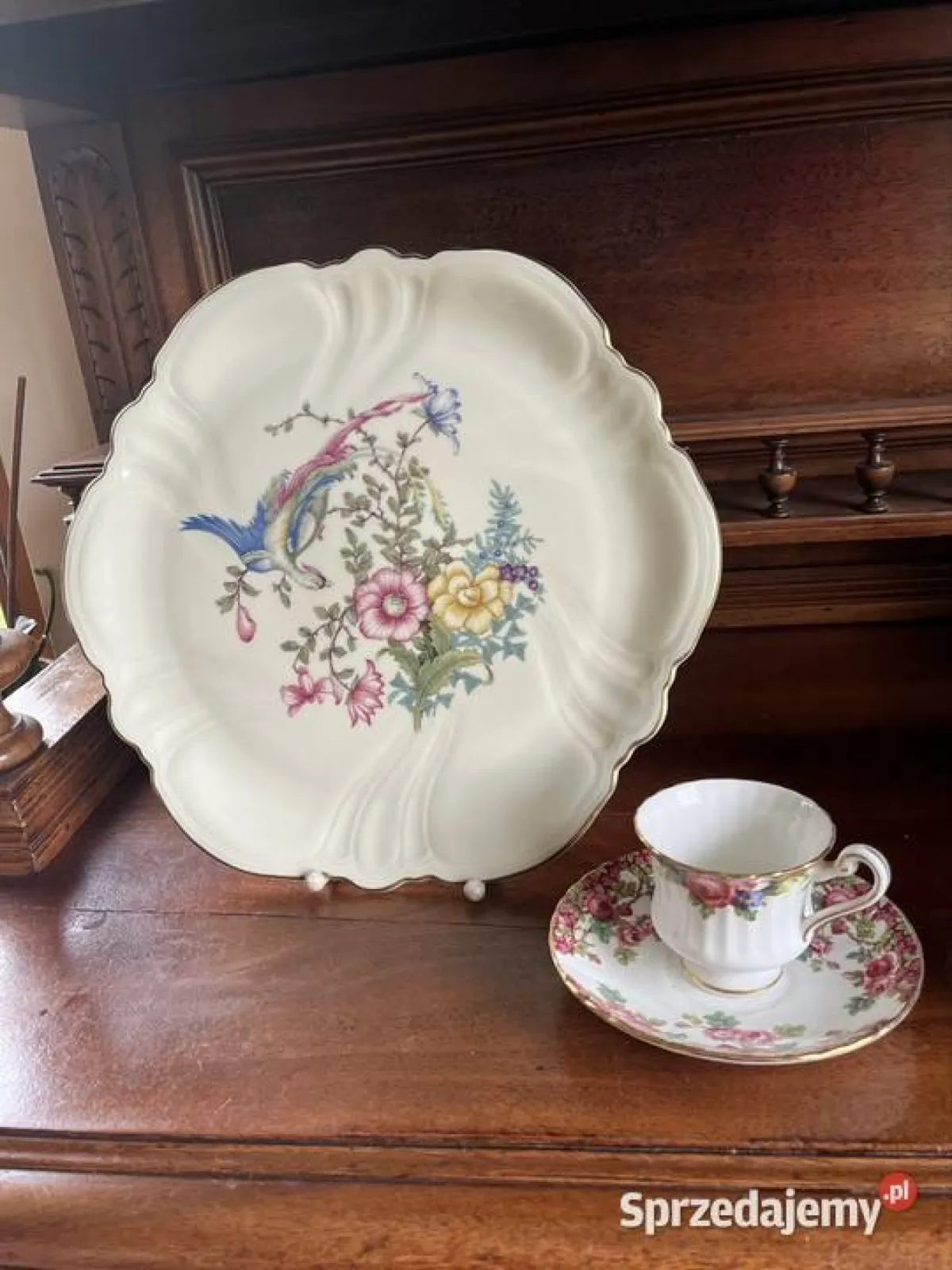 Wielka Patera Rosenthal. R. C.  Efenbein. Z serii „Rajski Ptak” Rosenthal Kronach Germany Victoria.   Syg. z 1925 r.