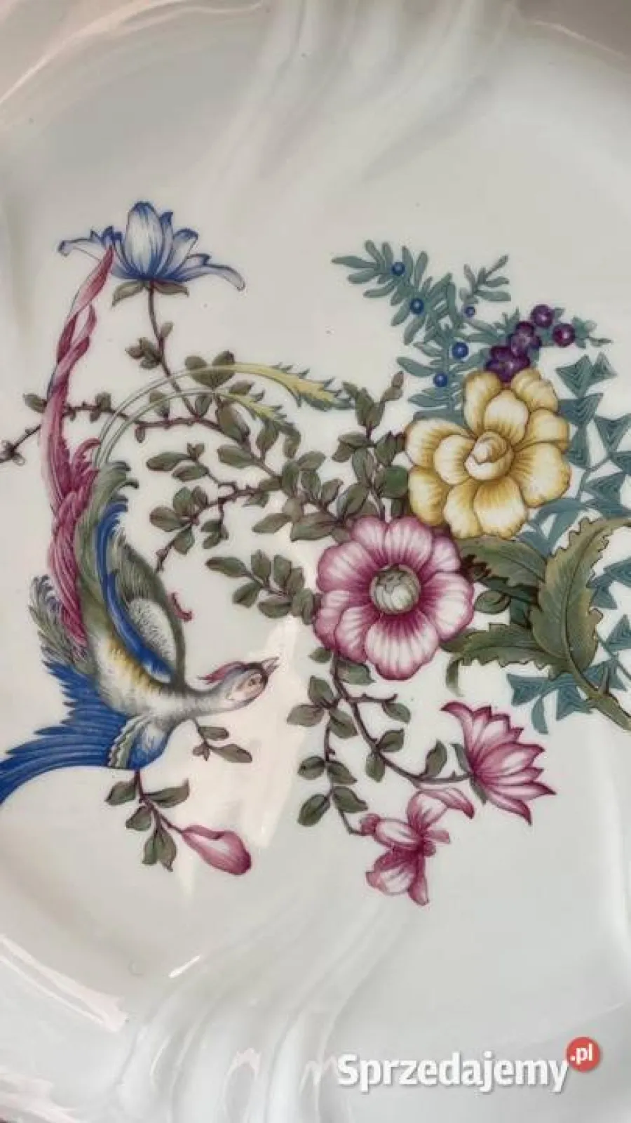 Wielka Patera Rosenthal. R. C.  Efenbein. Z serii „Rajski Ptak” Rosenthal Kronach Germany Victoria.   Syg. z 1925 r.