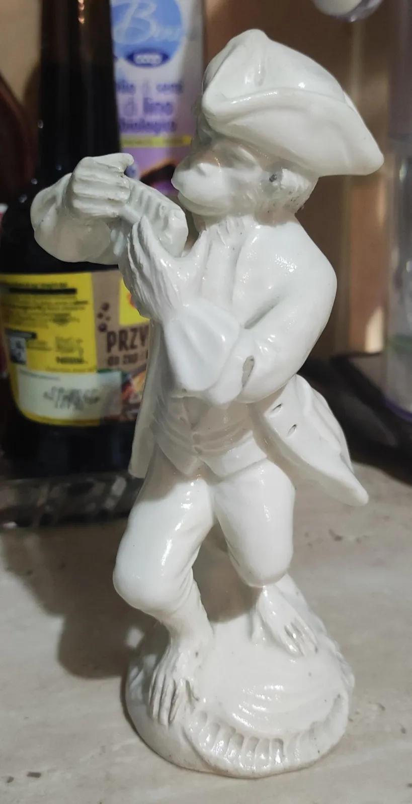 Figurka małpy wg Małpiej Orkiestry Miśni Włochy Wenecja Geminiano Cozzi XVIII wiek