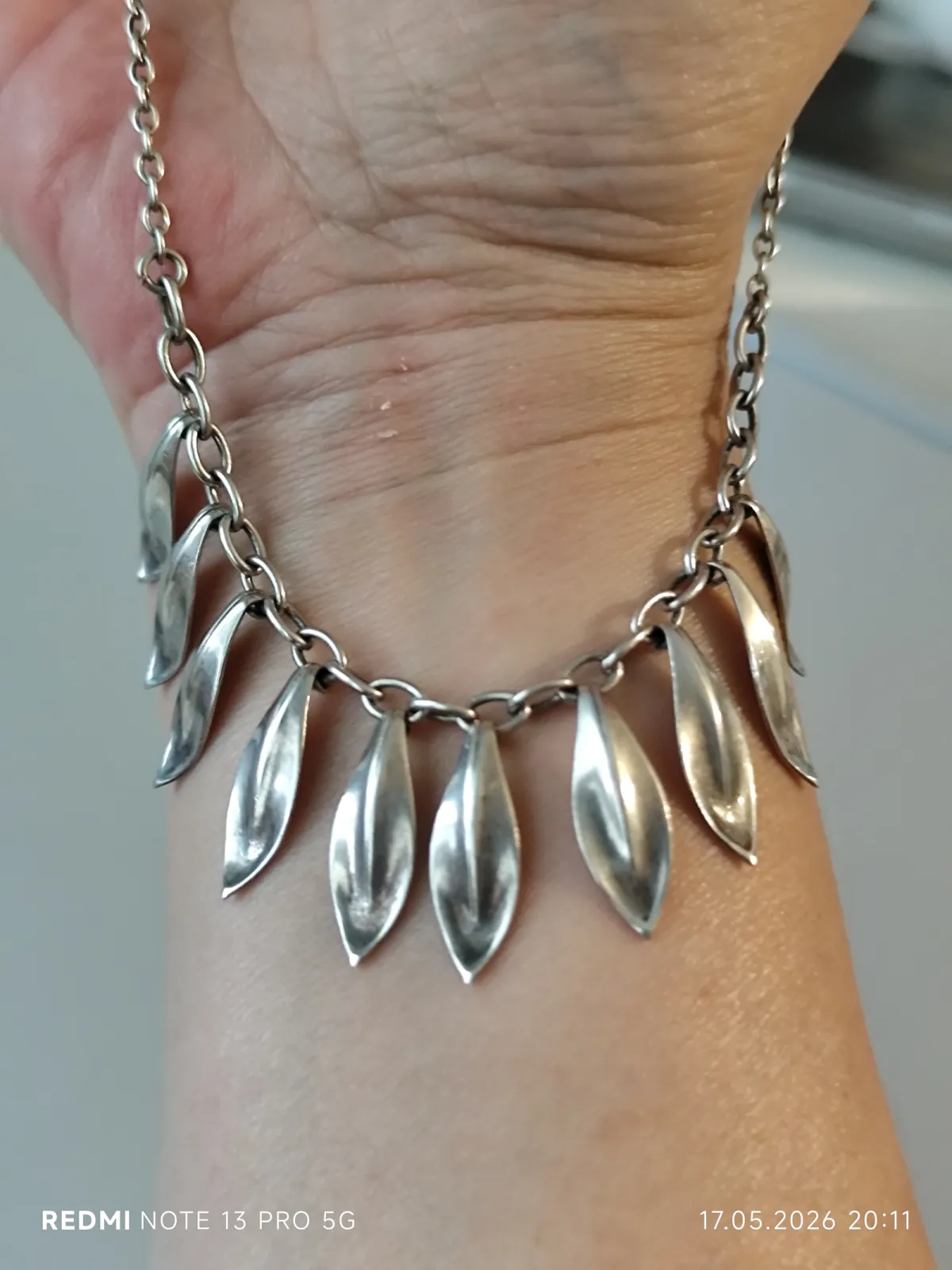 Srebrny naszyjnik - Sterling silver - vintage