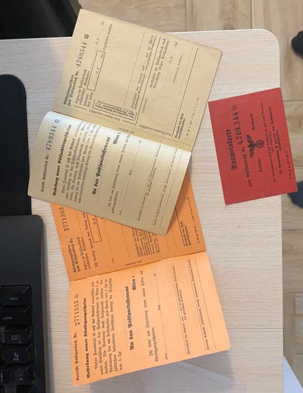 Dokumenty Deutsche Reichspost 1938-1945 – Zestaw Oszczędnościowy Wiedeń 3 rzesza