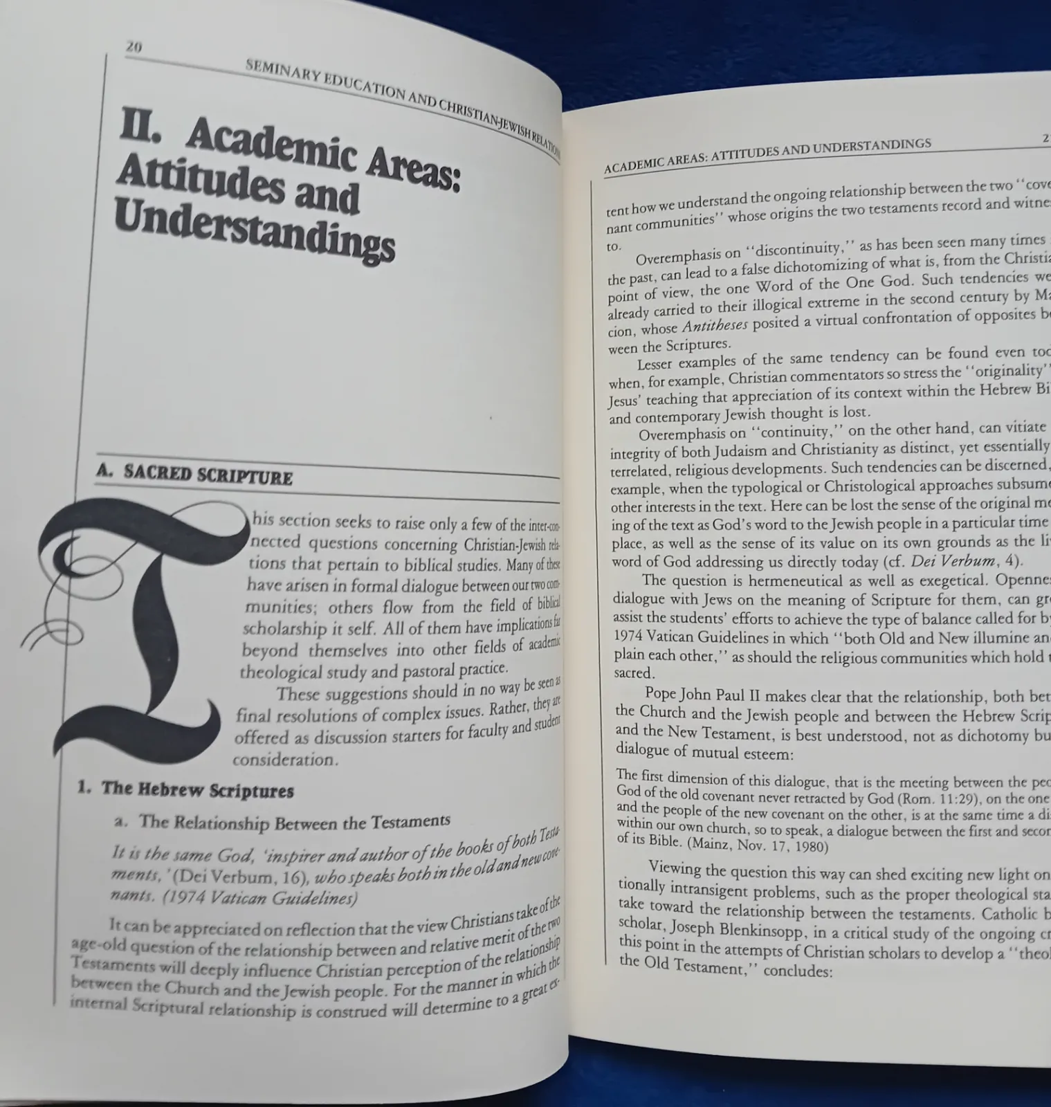 Eugene J. Fisher. Seminary Education and Christian-Jewish Relations. Wydanie I, 1983r.