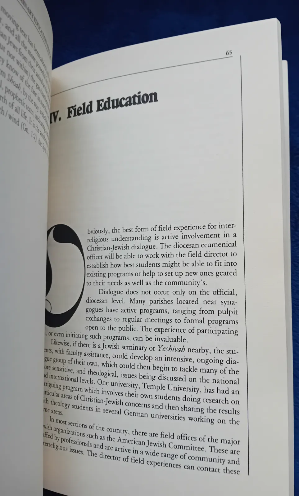 Eugene J. Fisher. Seminary Education and Christian-Jewish Relations. Wydanie I, 1983r.