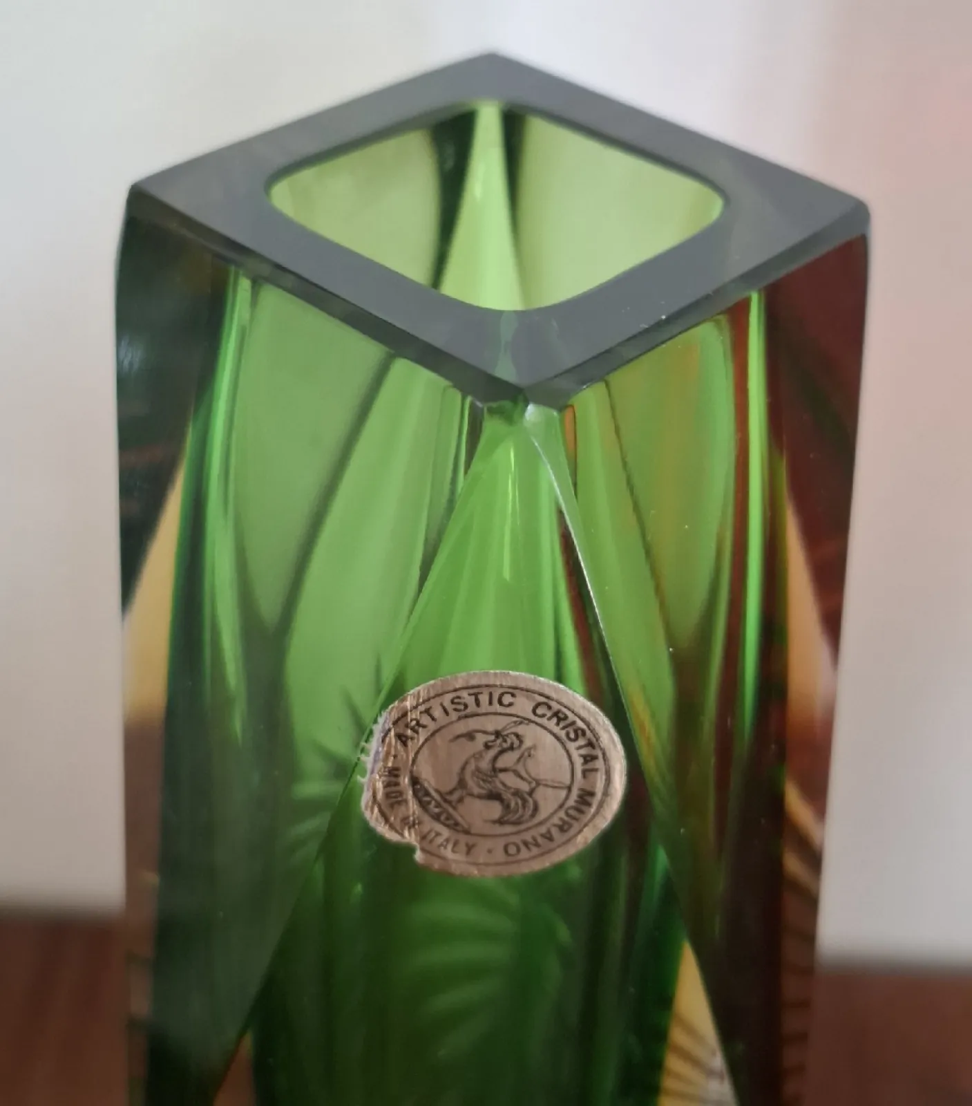 Murano Mandruzzato 2 Wazony Sommerso proj. Flavio Poli cena za parę