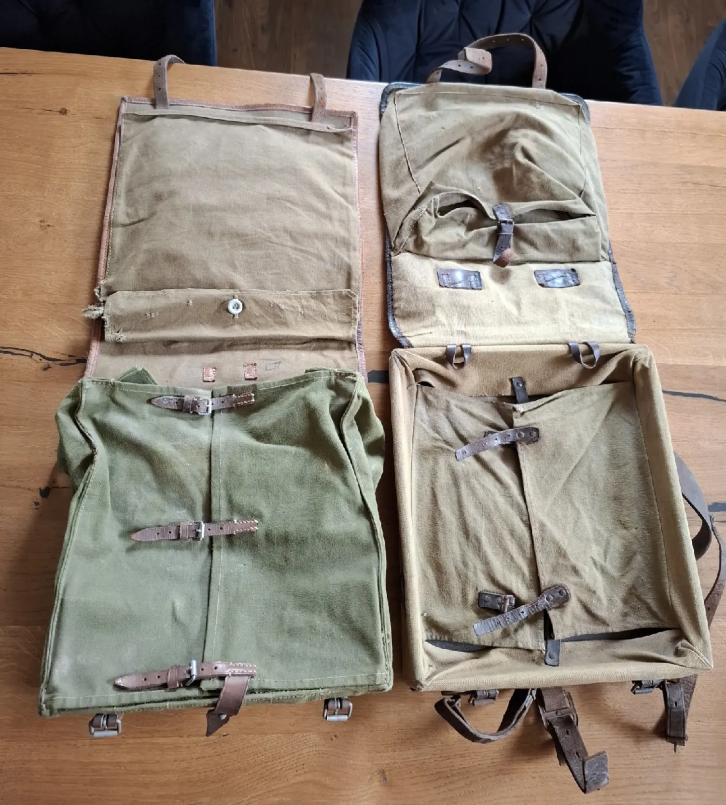 Wehrmacht 2 plecaki oryginalne II wojna światowa Cena za parę