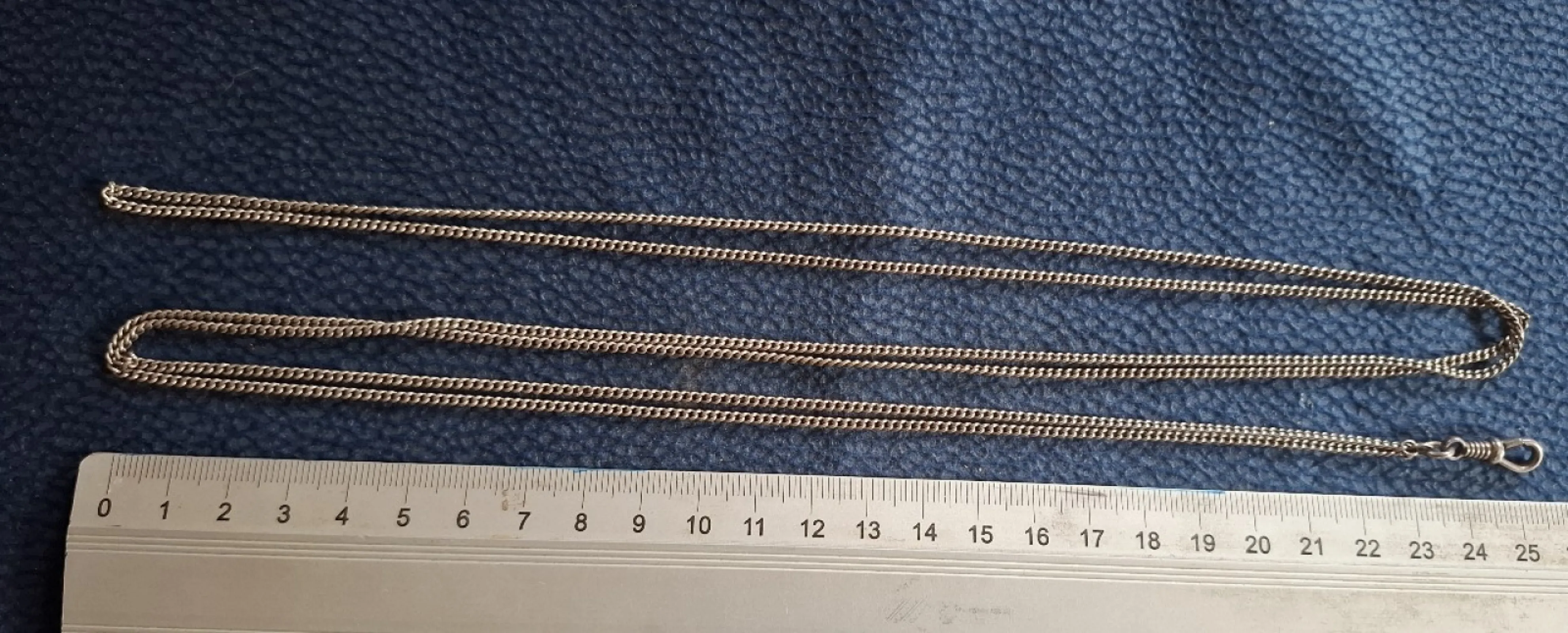 Zegarek kieszonkowy + Dewizka srebro 800 XIX w.