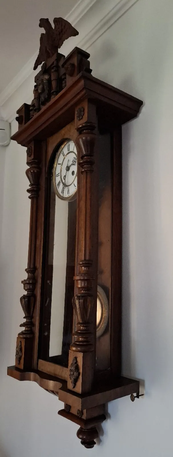Zegar Urania Regulator Świebodzice Śląsk 1895 - 1912 r. Sygnowany sprawny