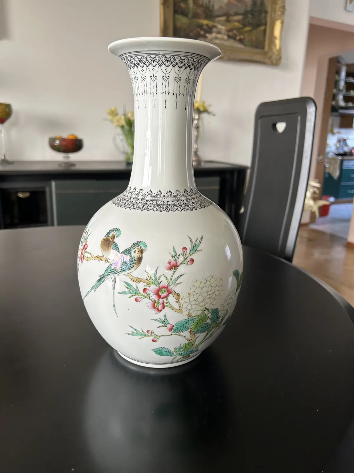 Wazon Chinski porcelanowy  wys 31cm