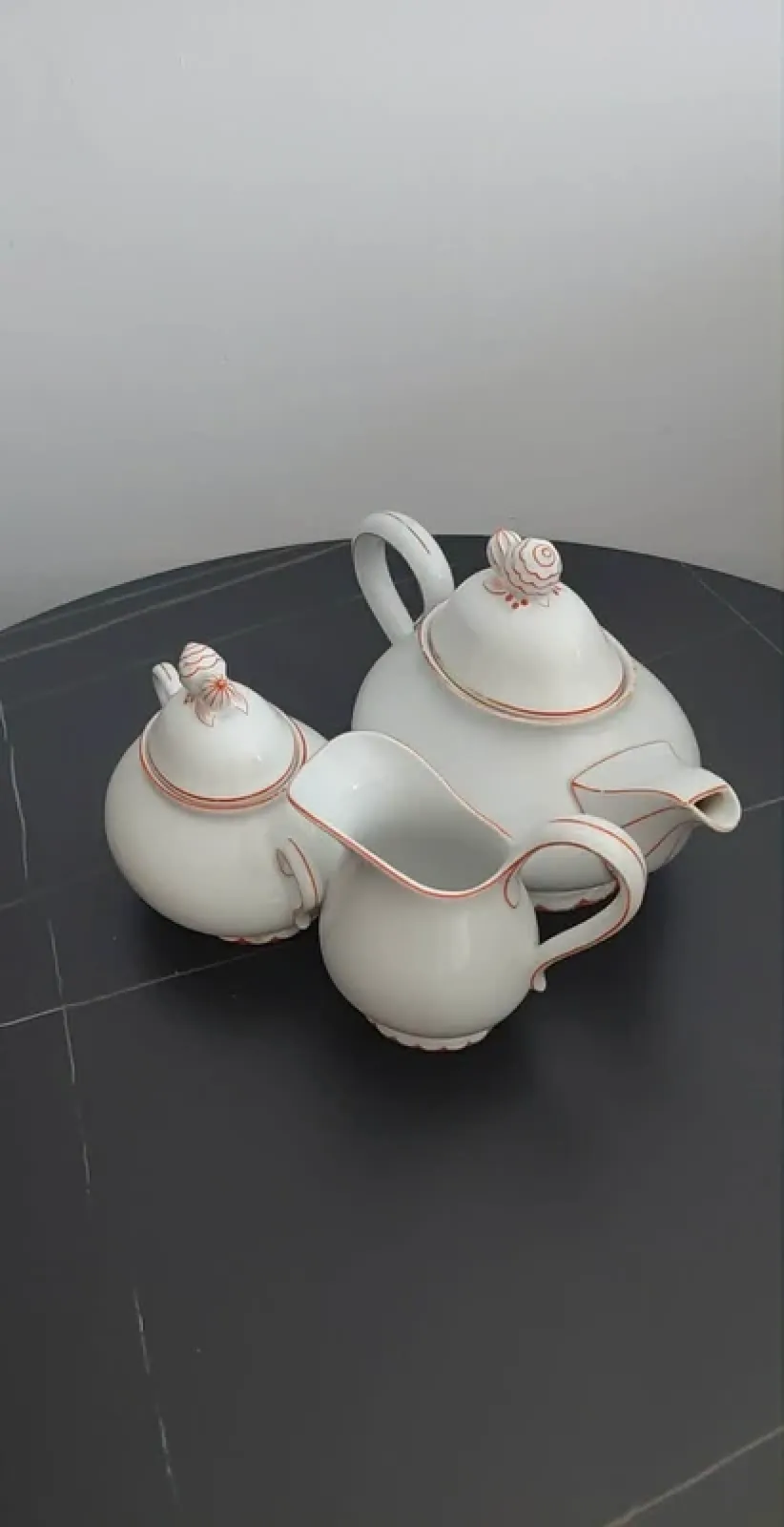 Stara porcelana dzbanek mlecznik cukiernica środek stołu Paul Müller Selb