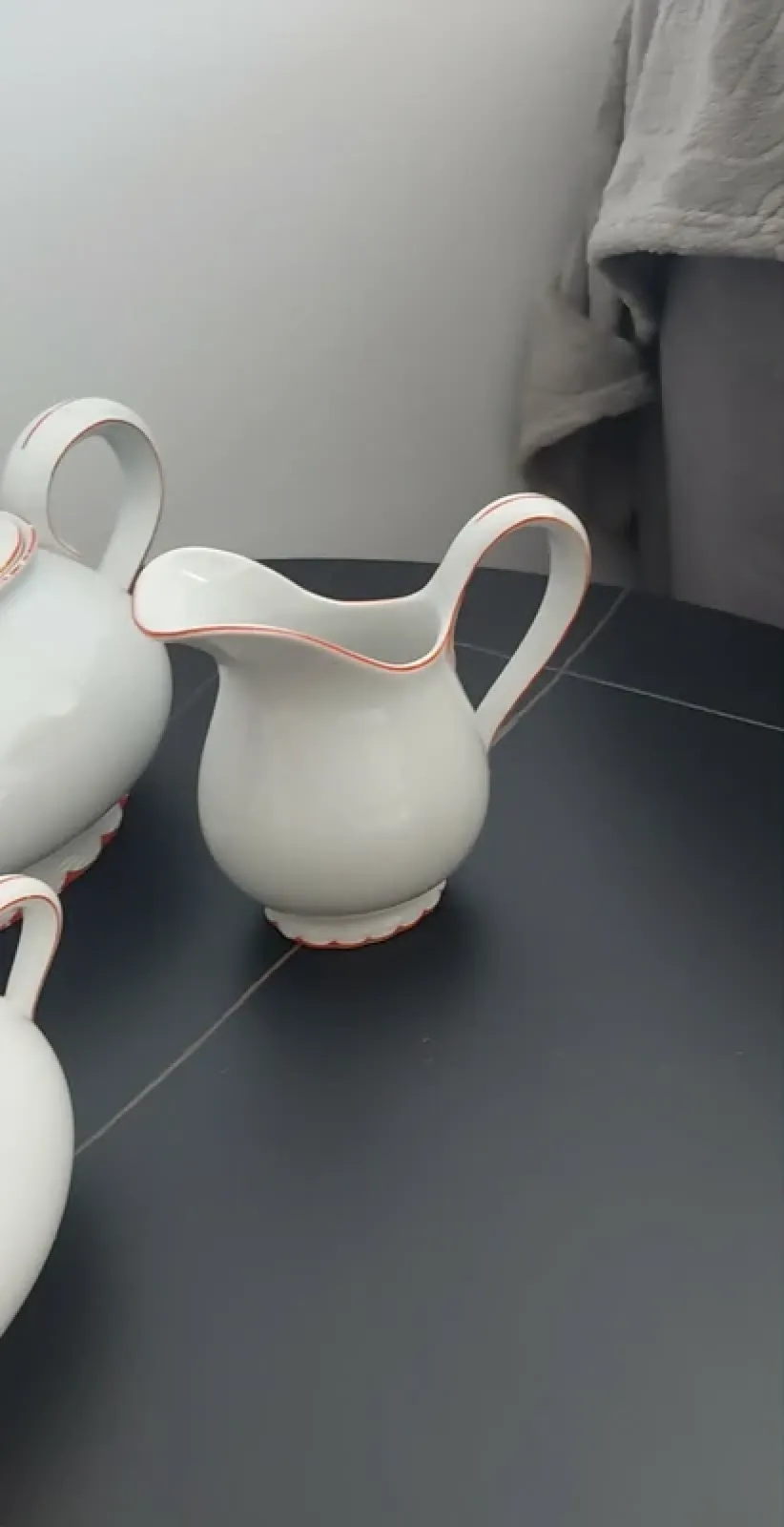 Stara porcelana dzbanek mlecznik cukiernica środek stołu Paul Müller Selb