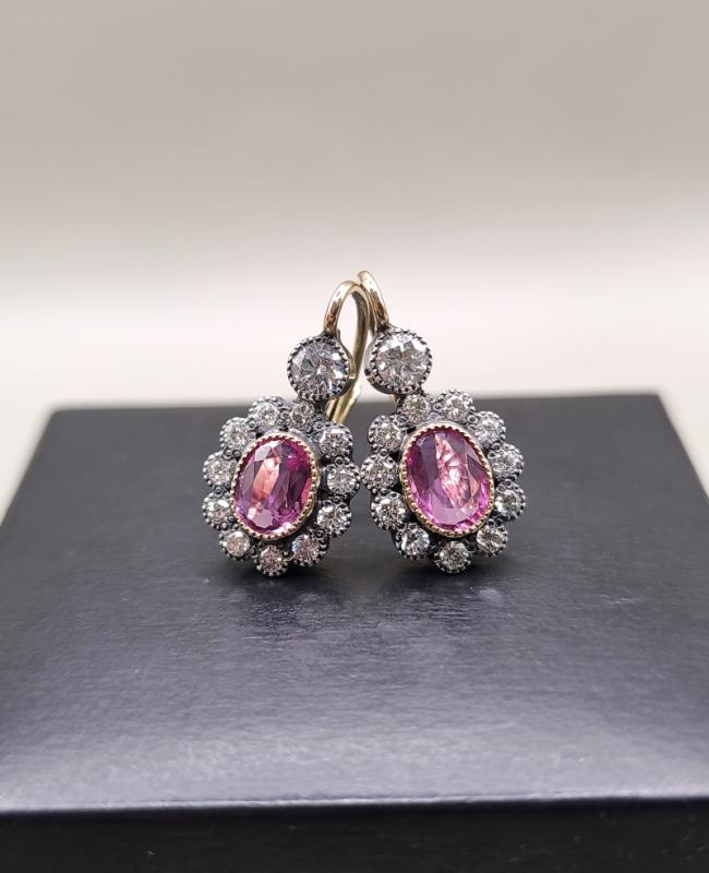 Ekskluzywne Kolczyki z Rubinami i Diamentami (1.20 ct) – Klasyka i Elegancja