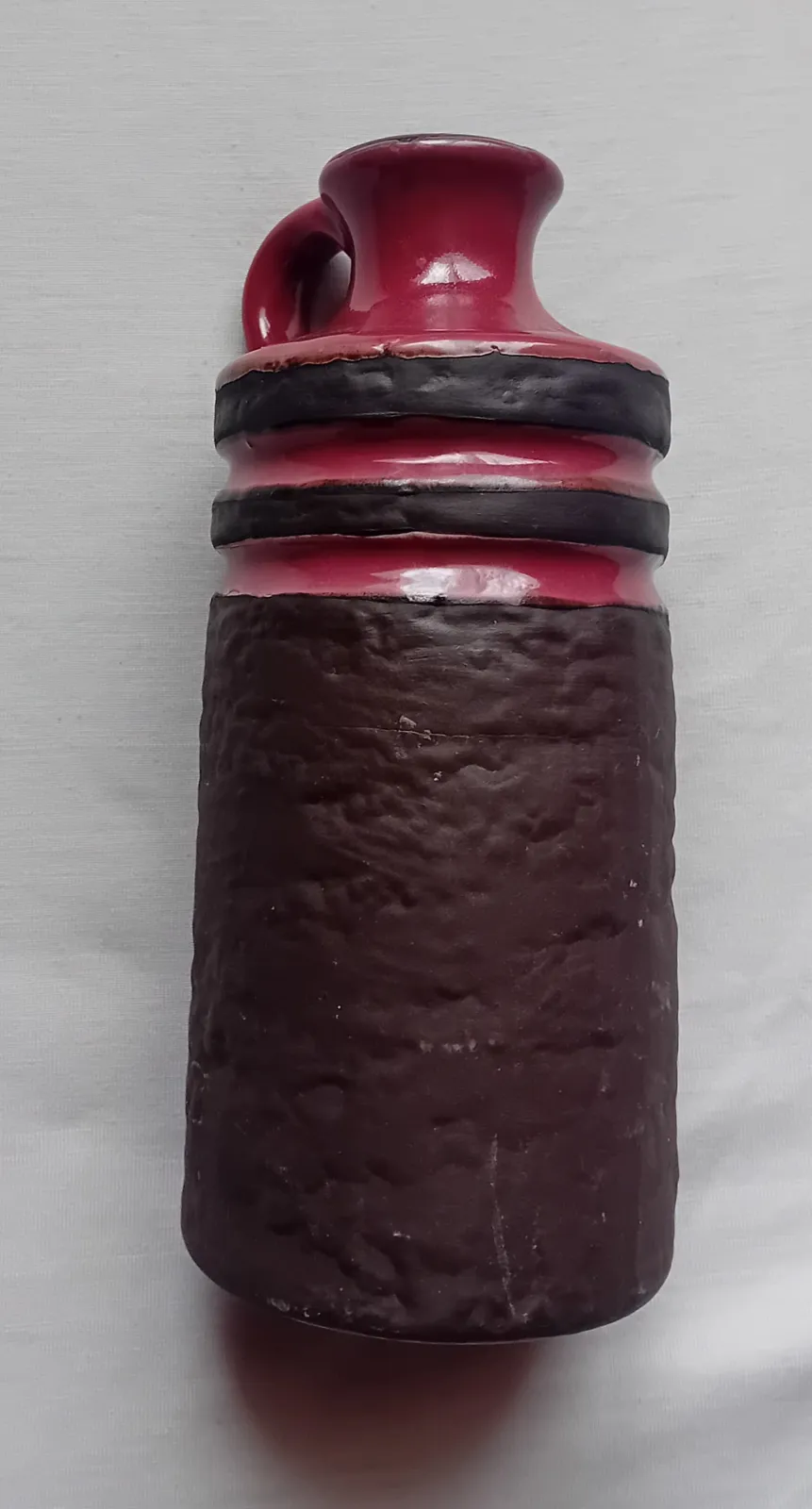 Wazon z uchem / butla Fat Lava. Scheurich Keramik, nr 4087 B, lata 60-e XX w.