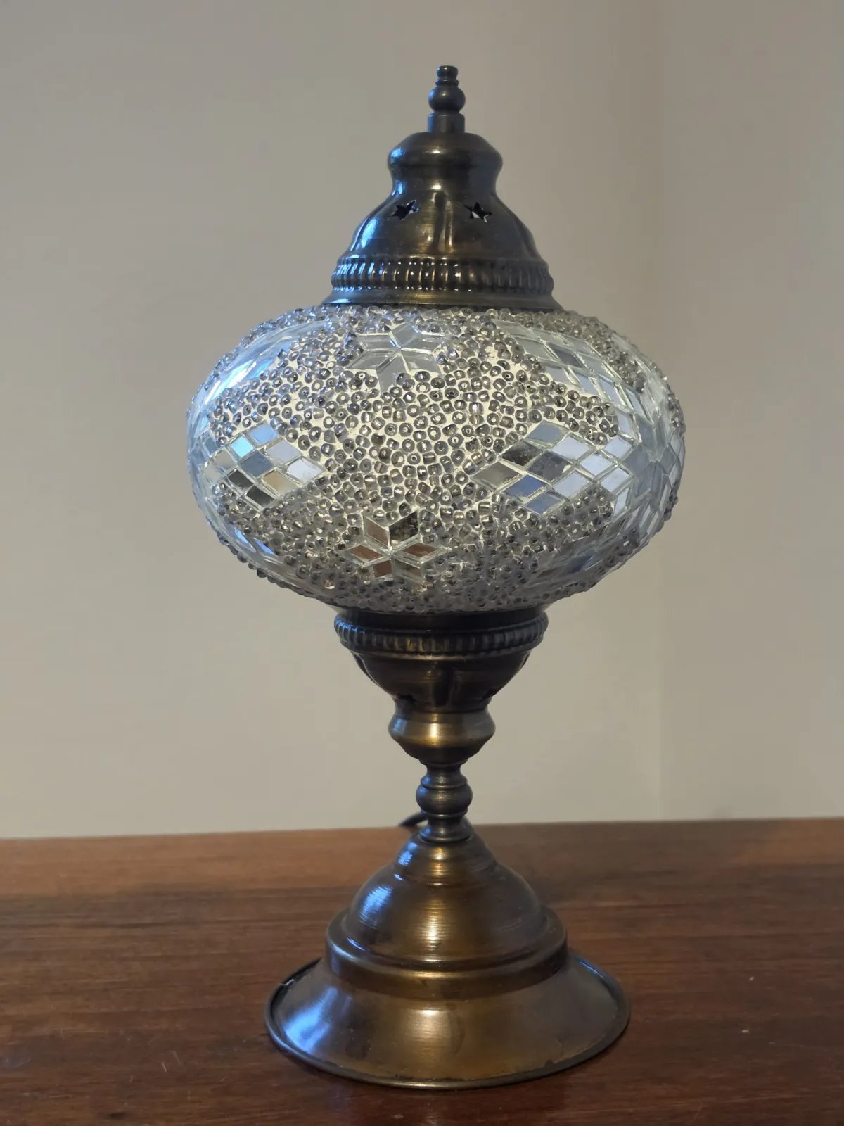 Orientalna lampa mozaikowa Vintage Belgia