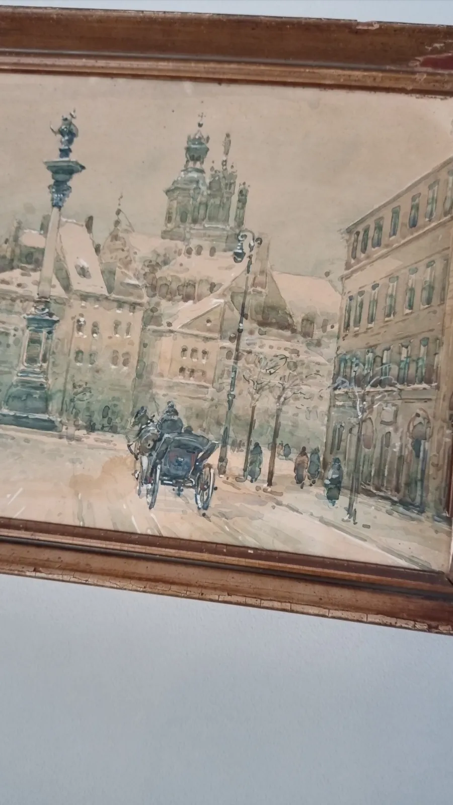 Oryginalna akwarela Władysława Chmielinskiego