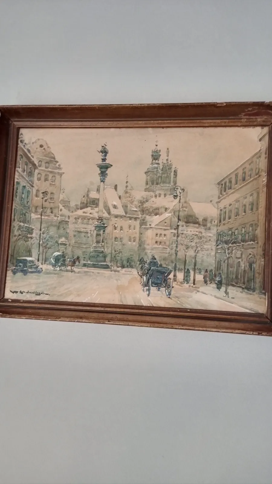 Oryginalna akwarela Władysława Chmielinskiego