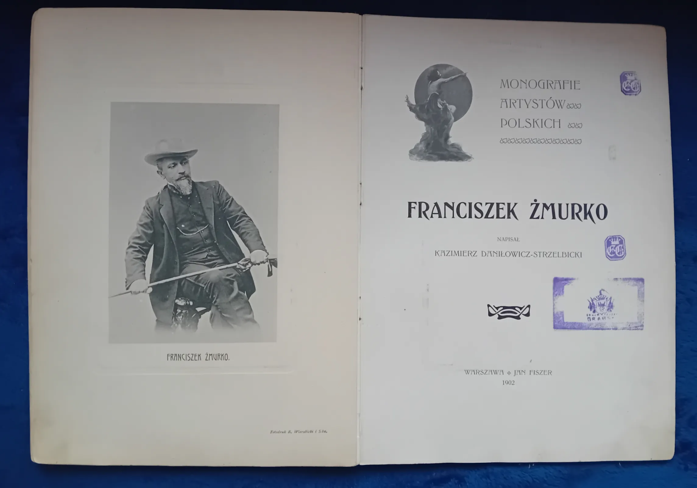 Kazimierz Daniłowicz-Strzelbicki. Franciszek Żmurko.  Wydawn.Jan Fiszer, 1902 r. Wydanie I.