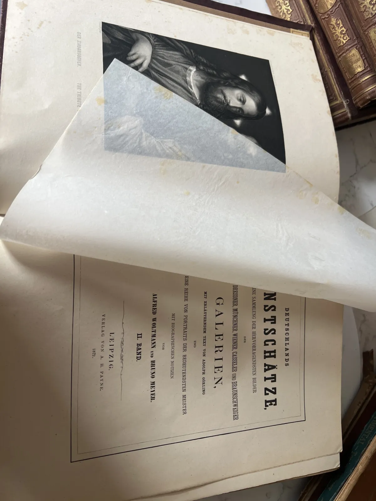 Antyczne albumy „Deutschlands Kunstschätze” 4 tomy 1872 Leipzig bogato zdobione