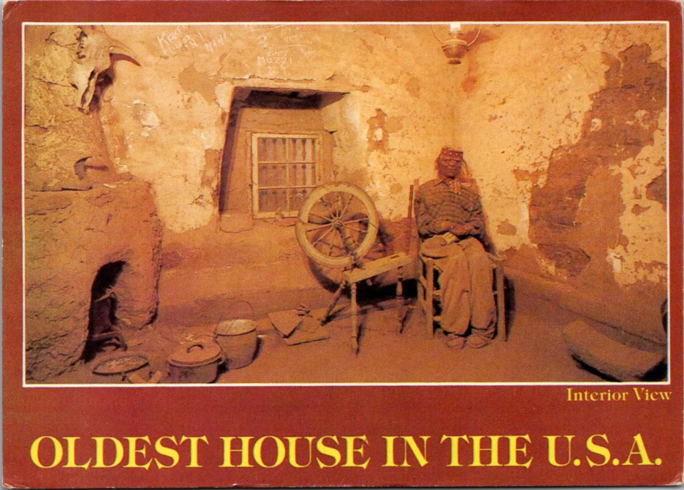 Pocztówka/ Santa Fe/ Oldest House in the U.S.A./ Nowy Meksyk/ ok. lata 80
