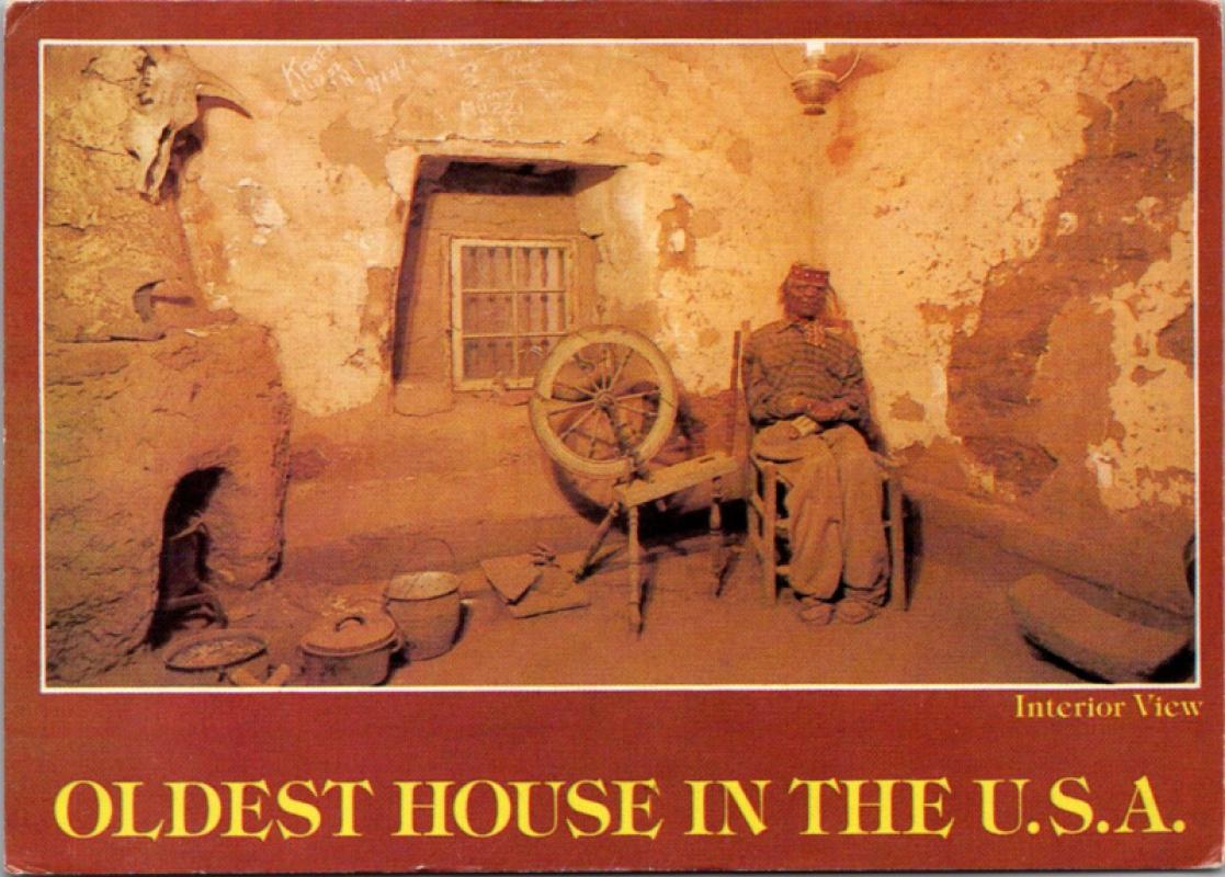 Pocztówka/ Santa Fe/ Oldest House in the U.S.A./ Nowy Meksyk/ ok. lata 80