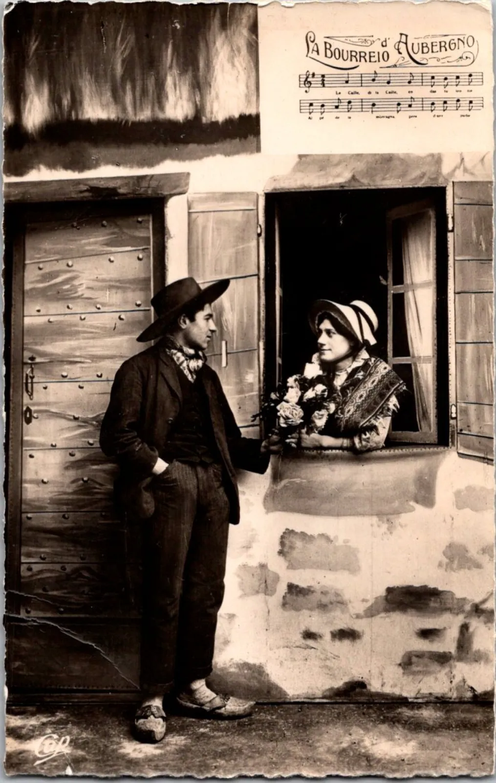 Pocztówka/ Folklor Auvergne/ La Fete de la Fiancee/ Francja/ ok. lata 20