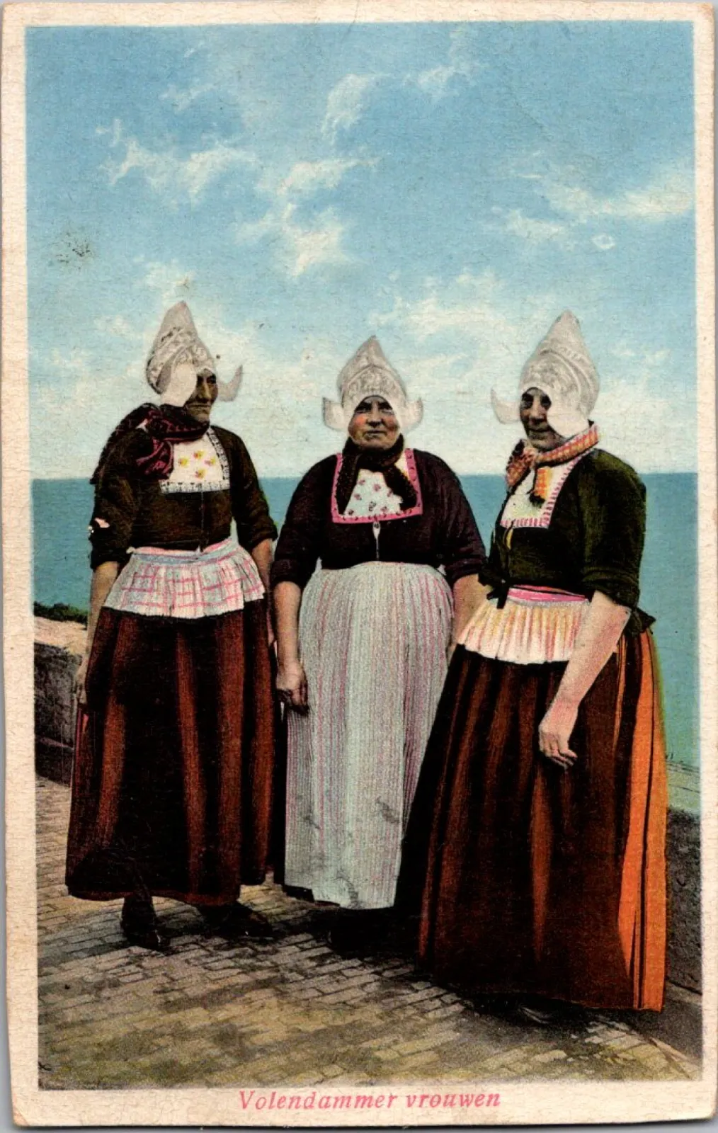 Pocztówka/ Holandia/ Folklor/ Volendam/ Baarn/ ok. lata 20