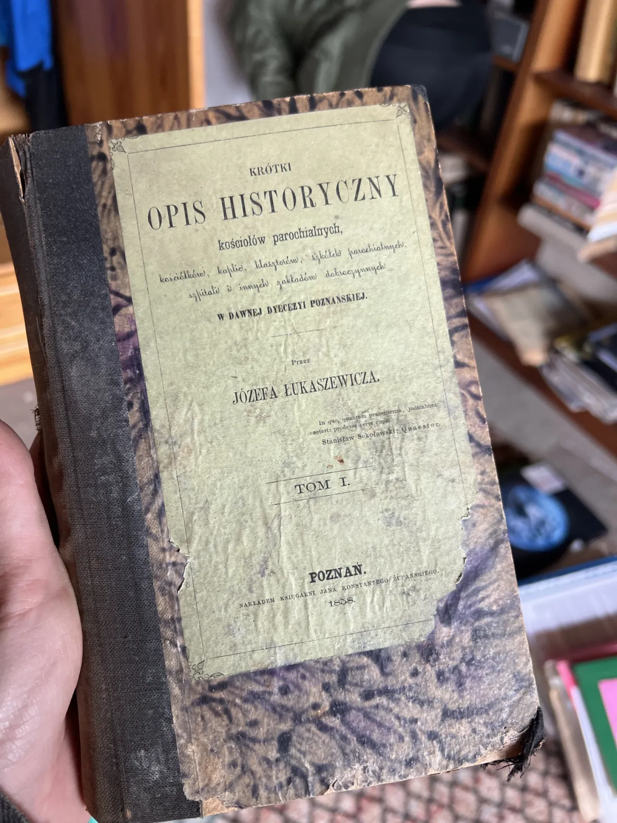 Antyk 1858 – „Krótki Opis Historyczny…” Józef Łukaszewicz Tom I Poznań