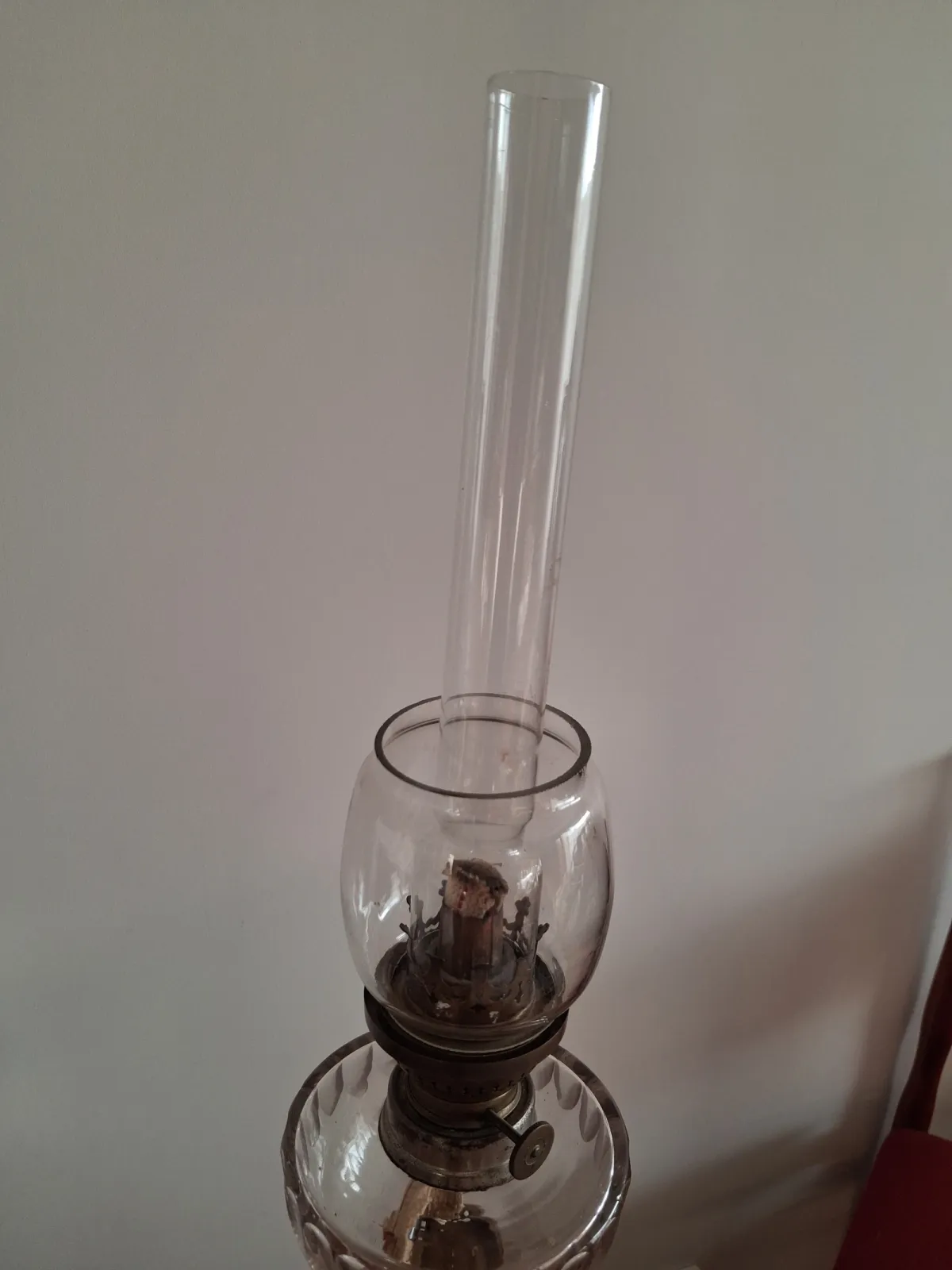lampa naftowa z brązu piękny zabytek z początku XX w.