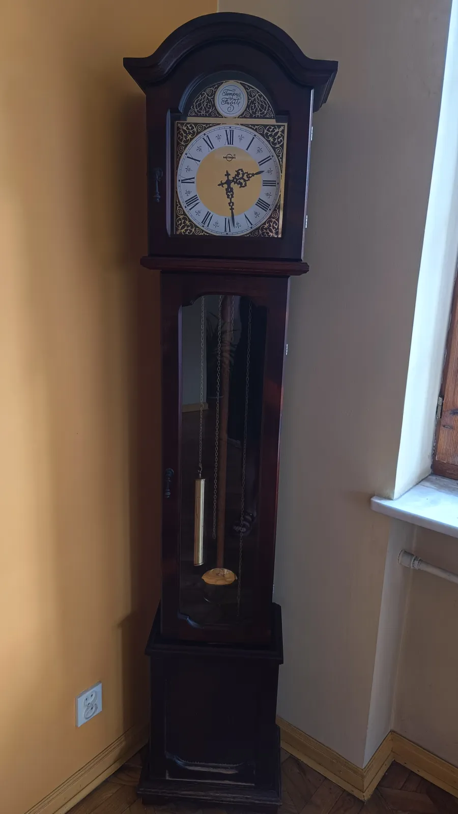 Zegar stojący Tempus Fugit retro