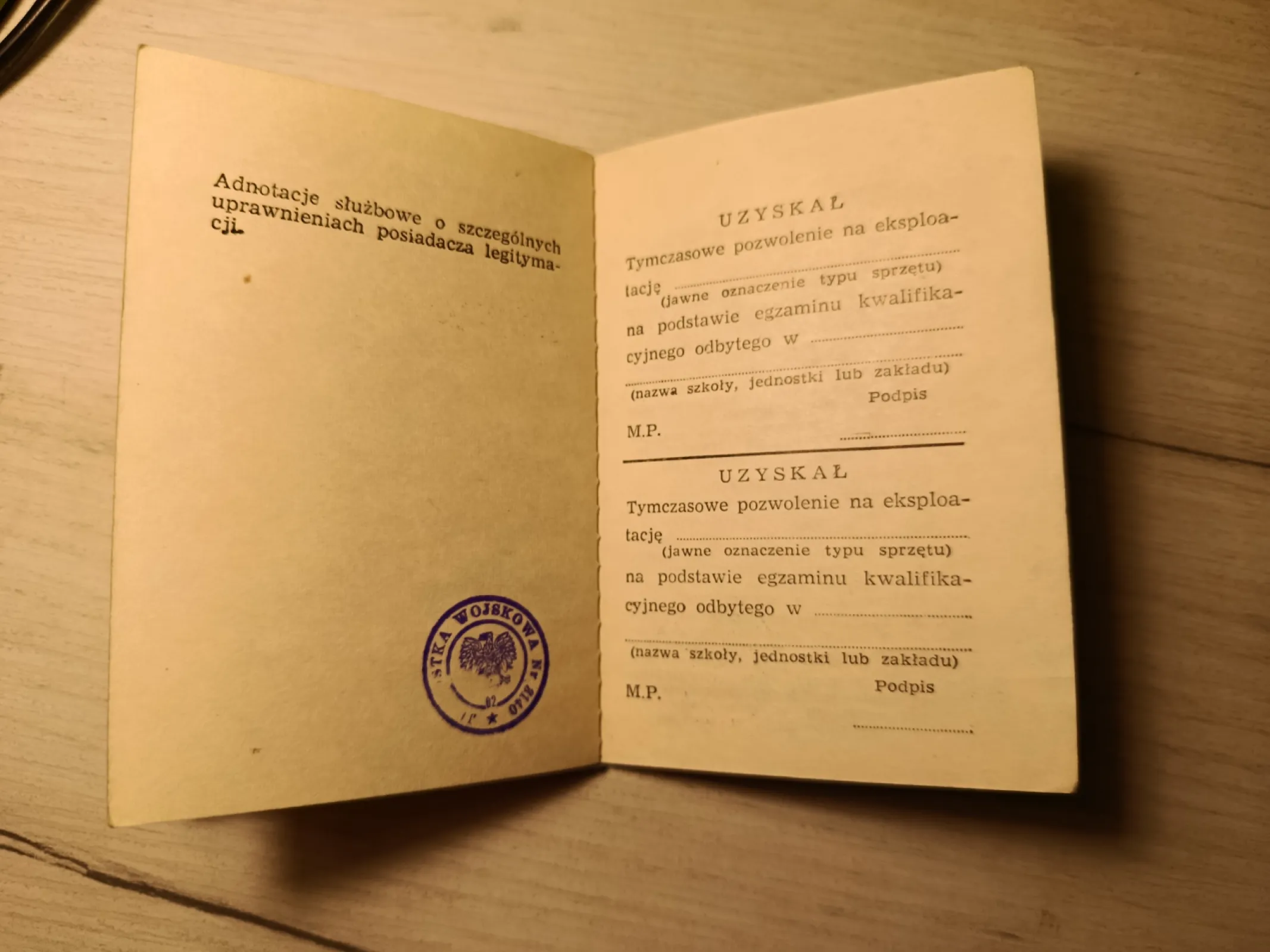 Legitymacja Specjalisty Wojskowego