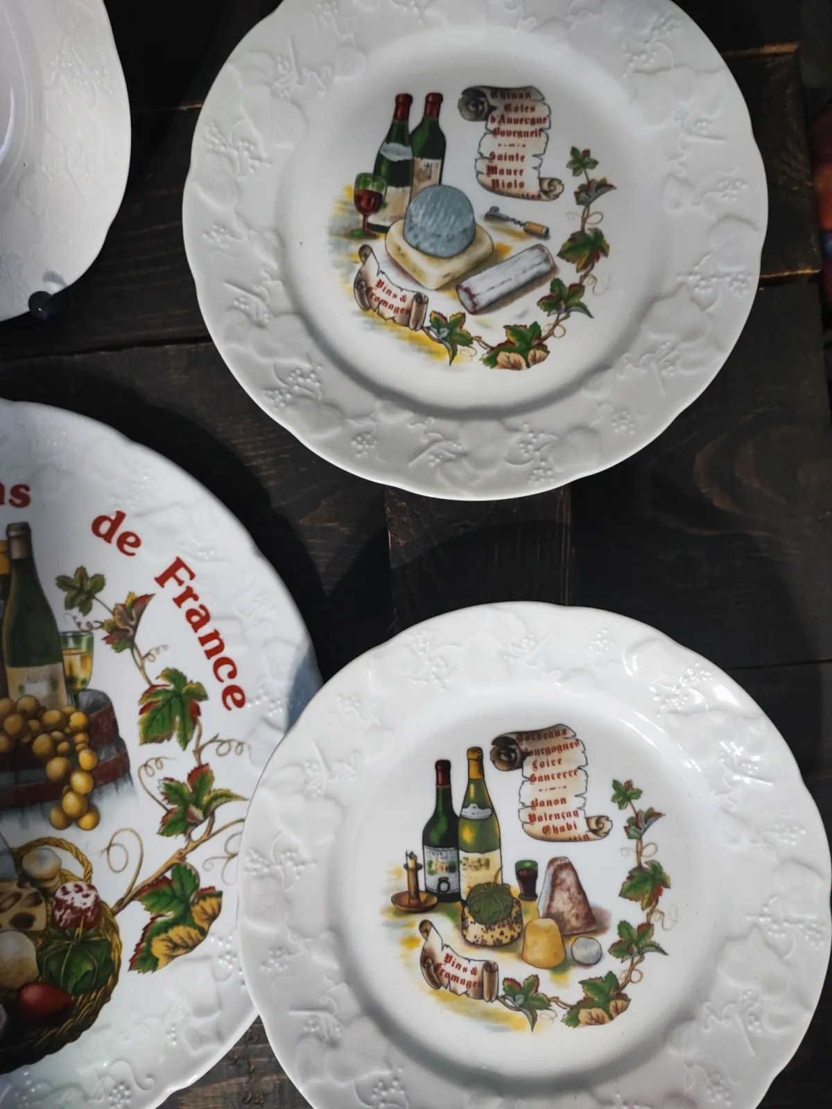 Francuska patera talerzyki unikatowe Vintage